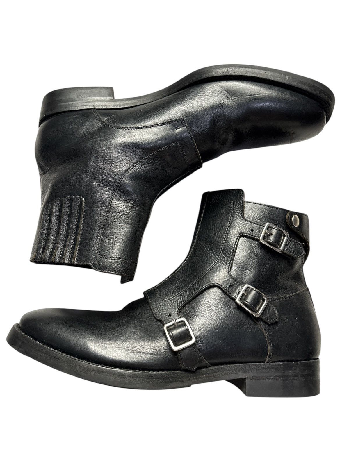Alexander McQueen Triple Monk Strap Boots Size US 8.5 / EU 41-42 - 3 Thumbnail