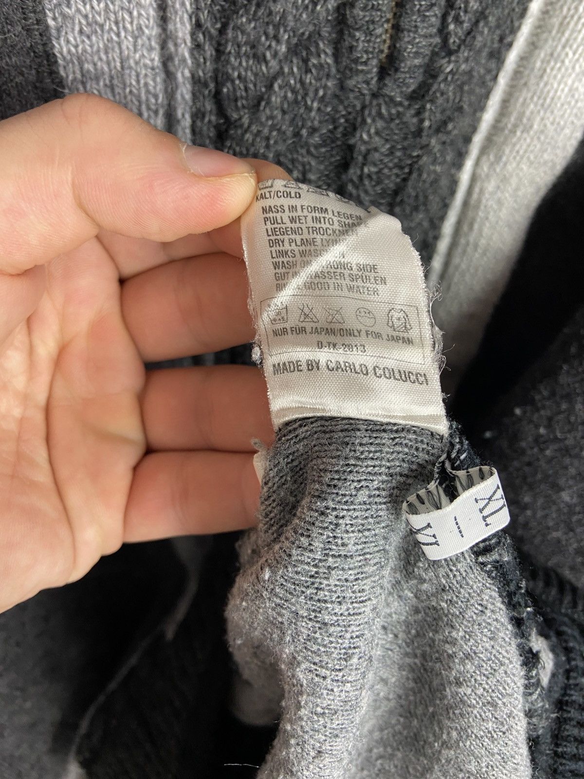 Carlo Colucci Vintage Carlo Colucci Sport 1/2 Zip Gray Polo Wool Sweater Size US XL / EU 56 / 4 - 12 Thumbnail