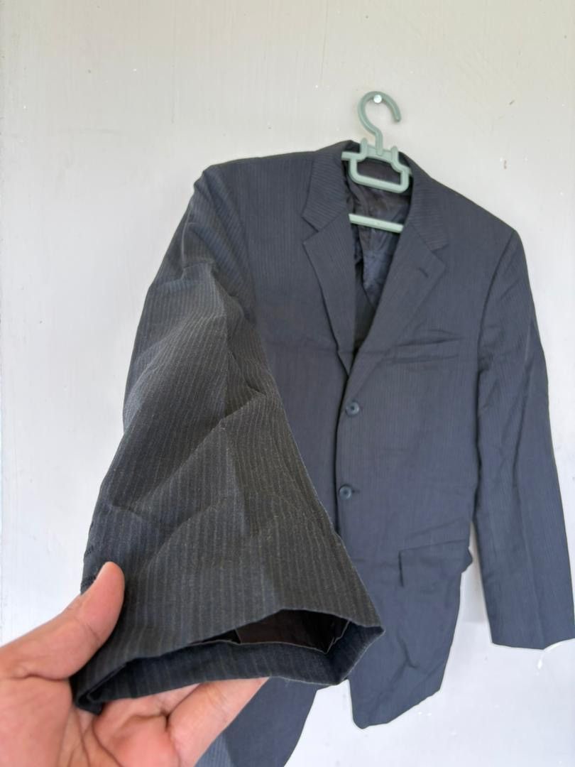 Yohji Yamamoto Vtg Yohji Yamamoto A.a.r Blazer Coat Stripe Design Size US M / EU 48-50 / 2 - 2 Thumbnail