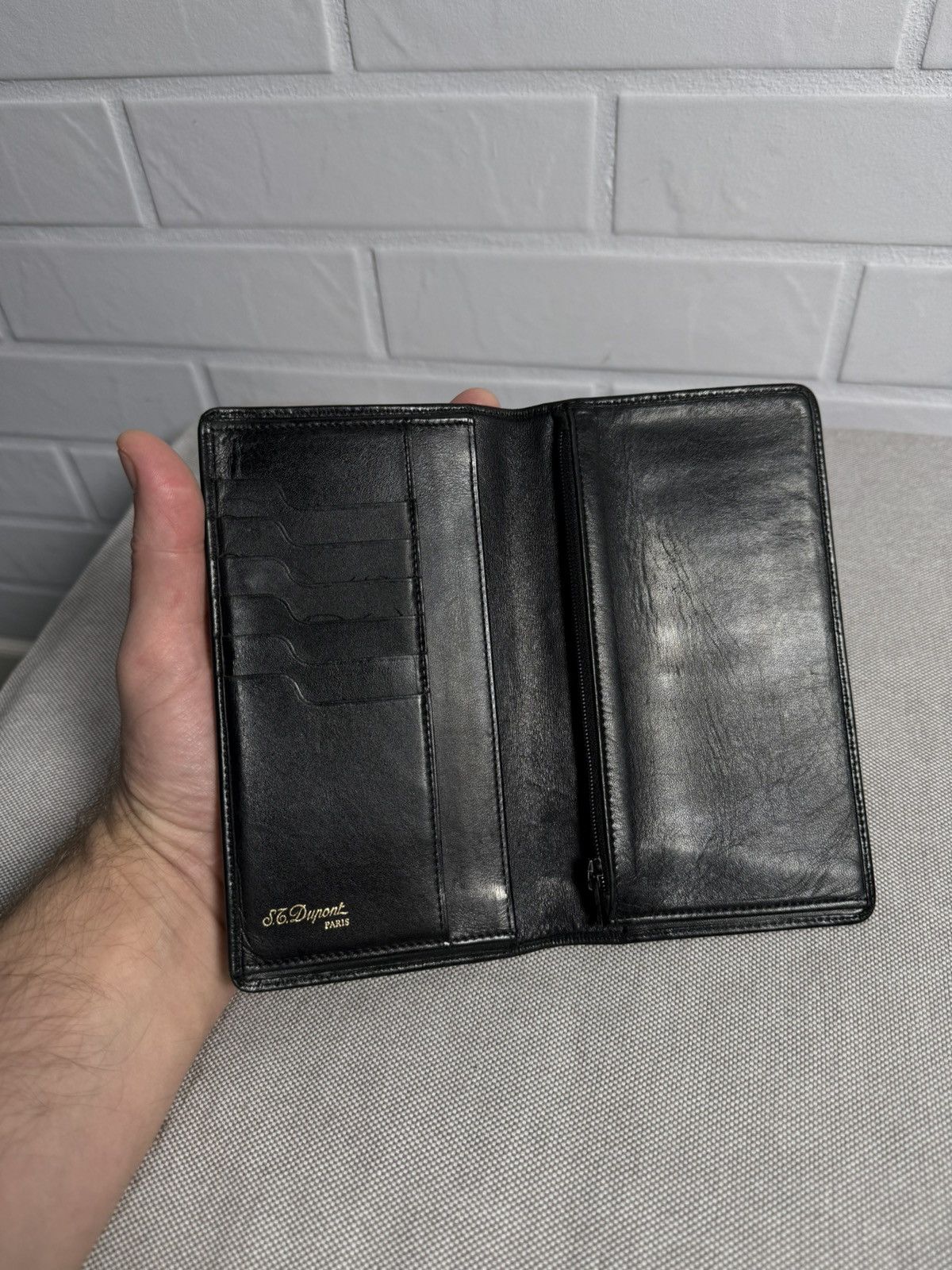 S.T. Dupont S.T. Dupont Leather small bag Wallet black Size ONE SIZE - 3 Thumbnail