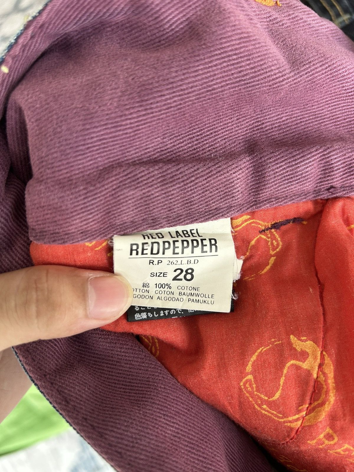 Ed Hardy 🦋 Red Pepper Embroidery Wing Jeans Size 32" / US 10 / IT 46 - 17 Thumbnail