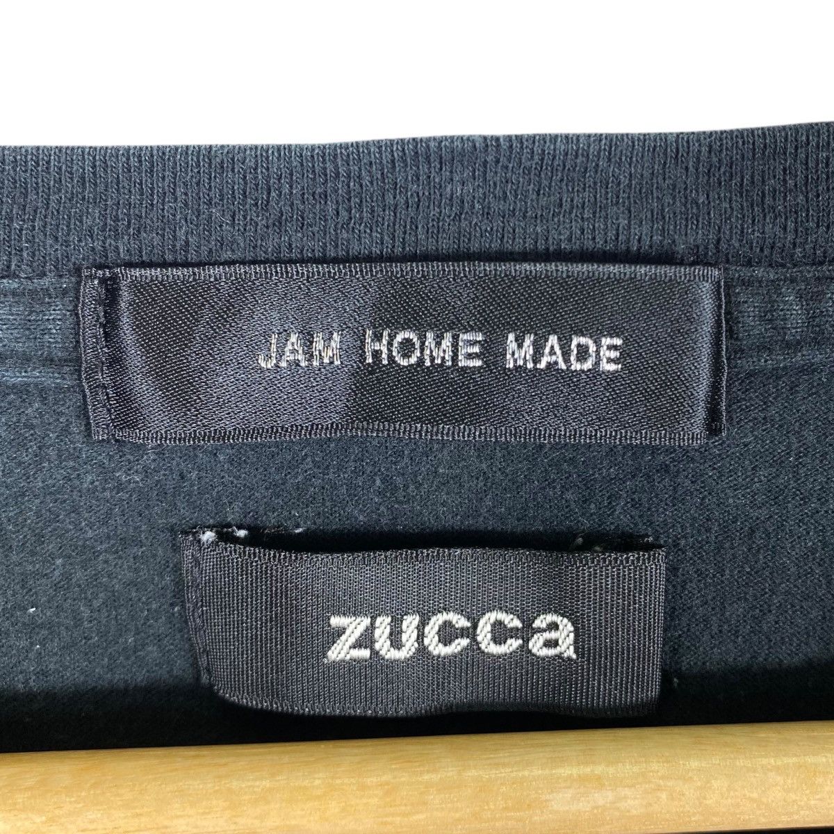 Jam Home Made × Japanese Brand × Zucca Women ZUCCA x JHM Jam Home Made Black Pocket Tee Shirt Size M / US 6-8 / IT 42-44 - 6 Thumbnail