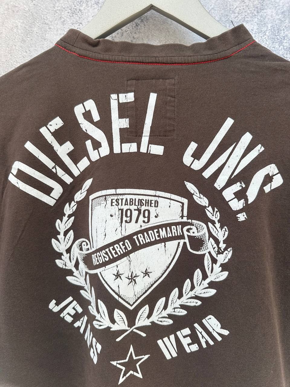 Diesel Diesel Vintage Denim Rare Crew Neck T-Shirt Tee Big Logo Size US XL / EU 56 / 4 - 9 Thumbnail