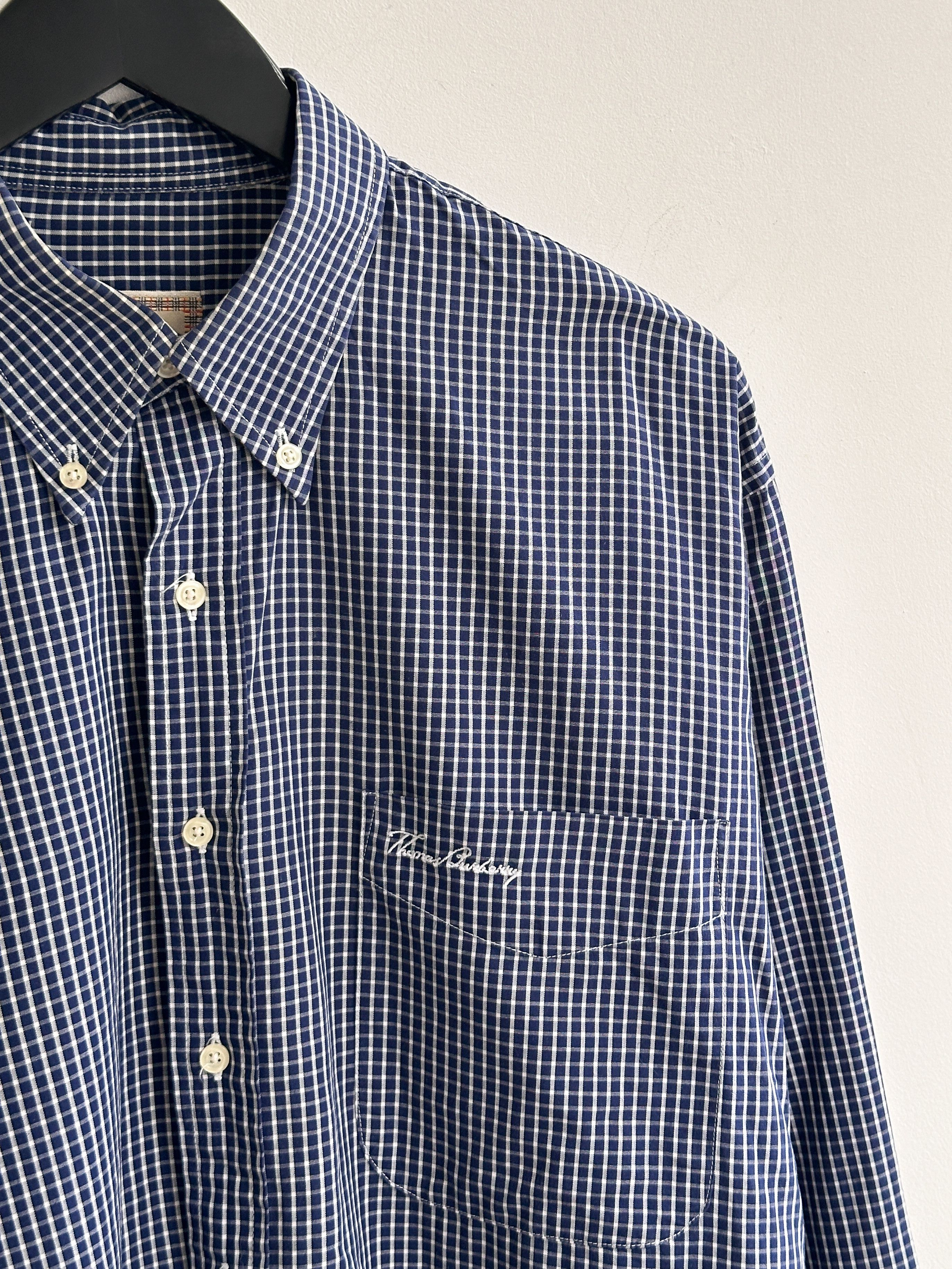 Burberry Vintage Thomas Burberry Check Shirt Size US XL / EU 56 / 4 - 3 Thumbnail