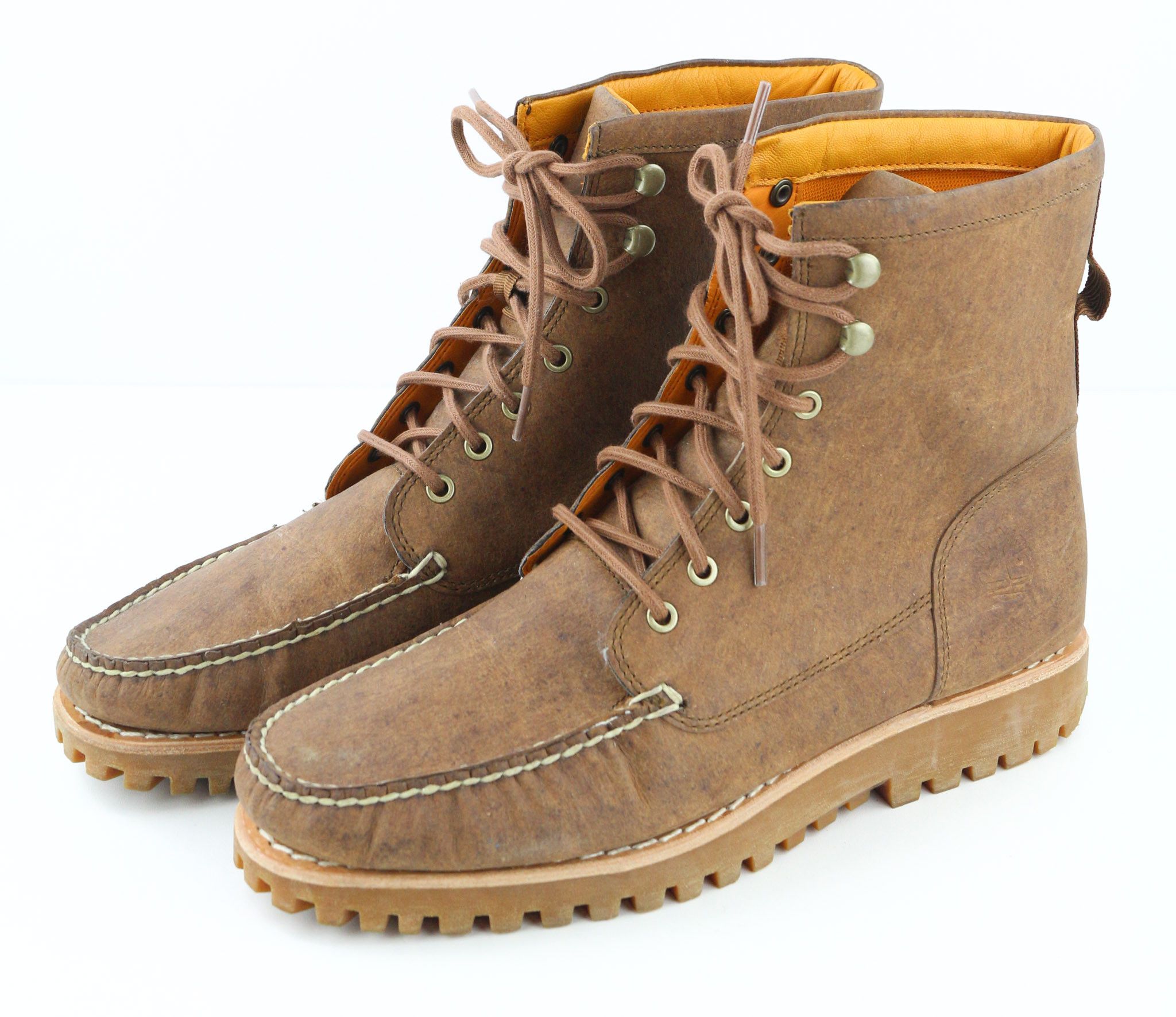 Timberland A2HB2 UK10.5 ReBOTL Leather Brown Pull Tab Boots 79910 Size US 11 / EU 44 - 2 Thumbnail