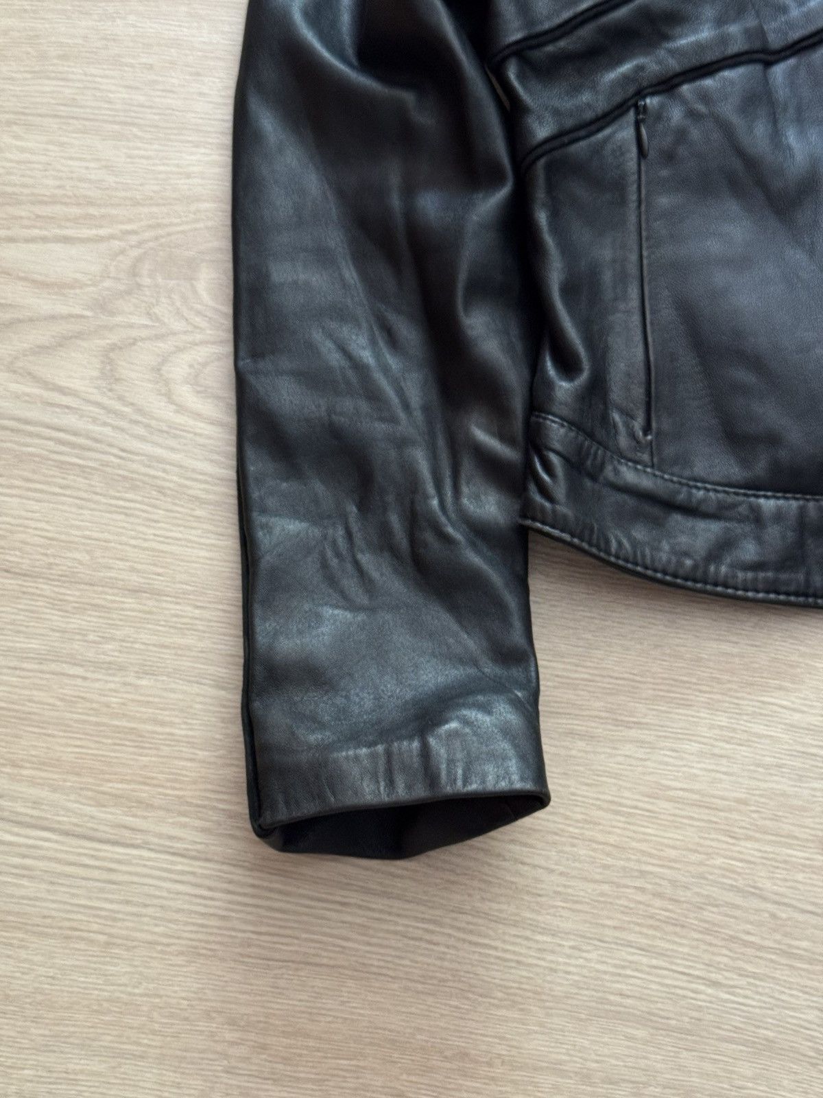 Genuine Leather Vintage 90-00’s Genuine Leather Women’s Moto Racing Jacket Size M / US 6-8 / IT 42-44 - 3 Thumbnail