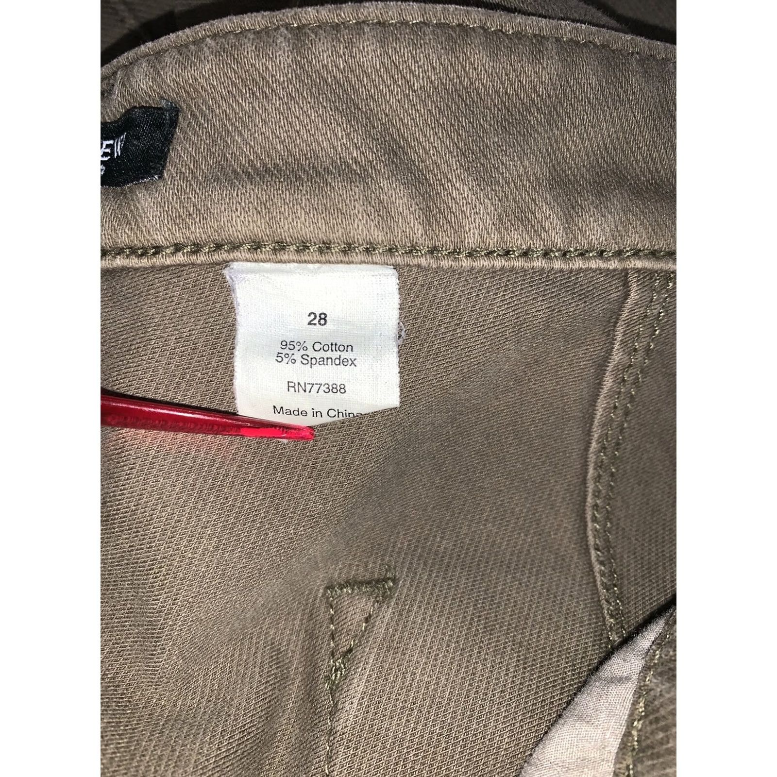 J.Crew J.CREW Womens Weathered Green Stretch Skinny Denim Jeans Sz 28-5886 Size 28" / US 6 / IT 42 - 8 Thumbnail