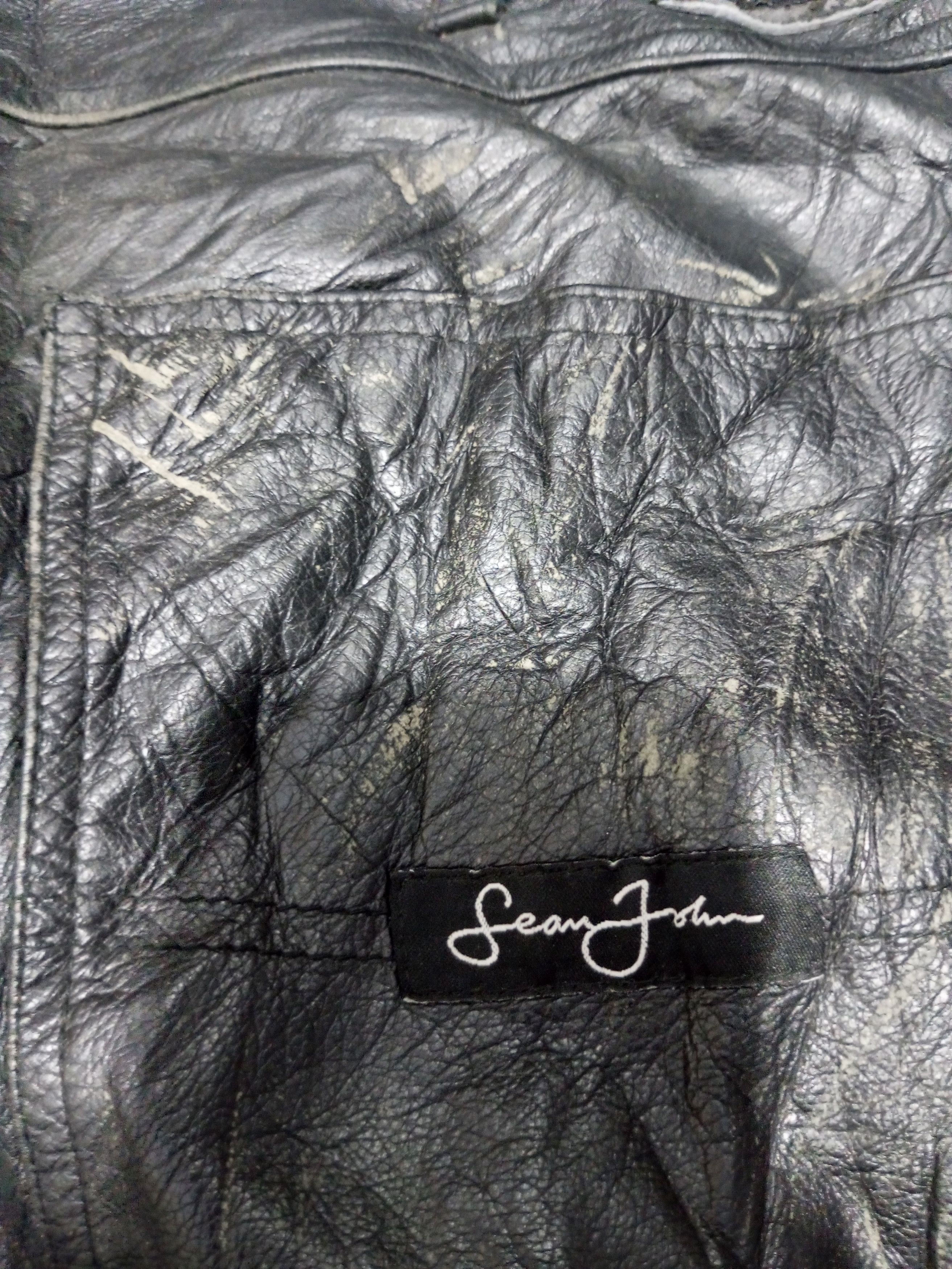 20471120 Vintage sean john leather big size baggy pants Size US 42 / EU 58 - 6 Thumbnail