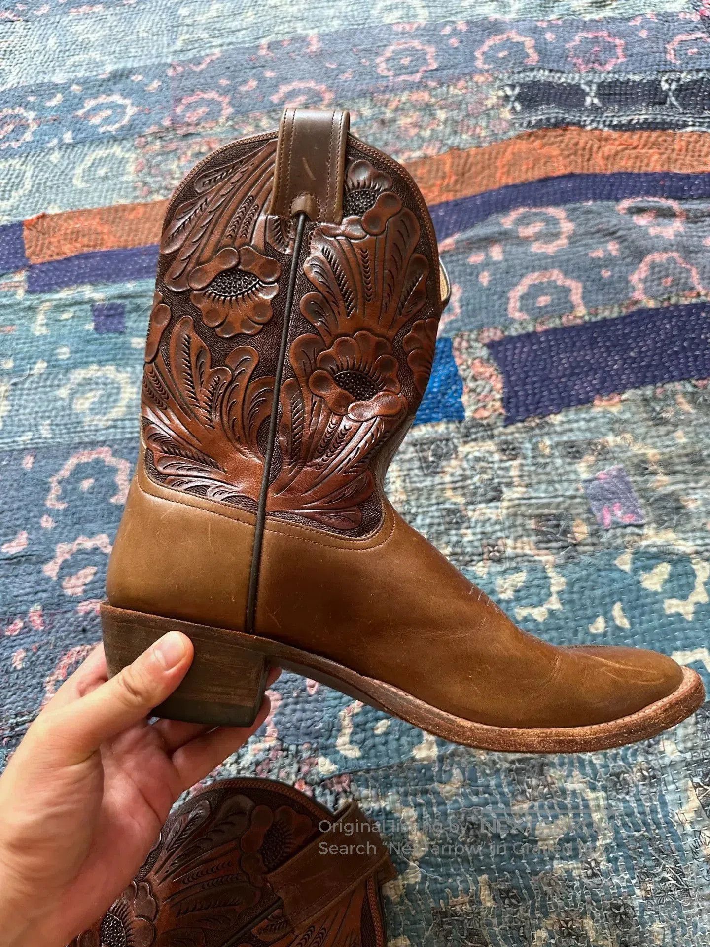 RRL Ralph Lauren Vintage RRL Western Leather Boots. Size US 9 / EU 42 - 5 Thumbnail