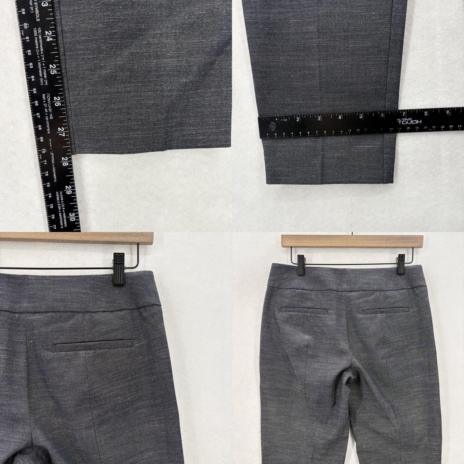 Ann Taylor Ann Taylor LOFT Marisa Pencil Ankle Pants Womens 2 Gray Slim Stretch Career NWT Size 26" / US 2 / IT 38 - 9 Thumbnail