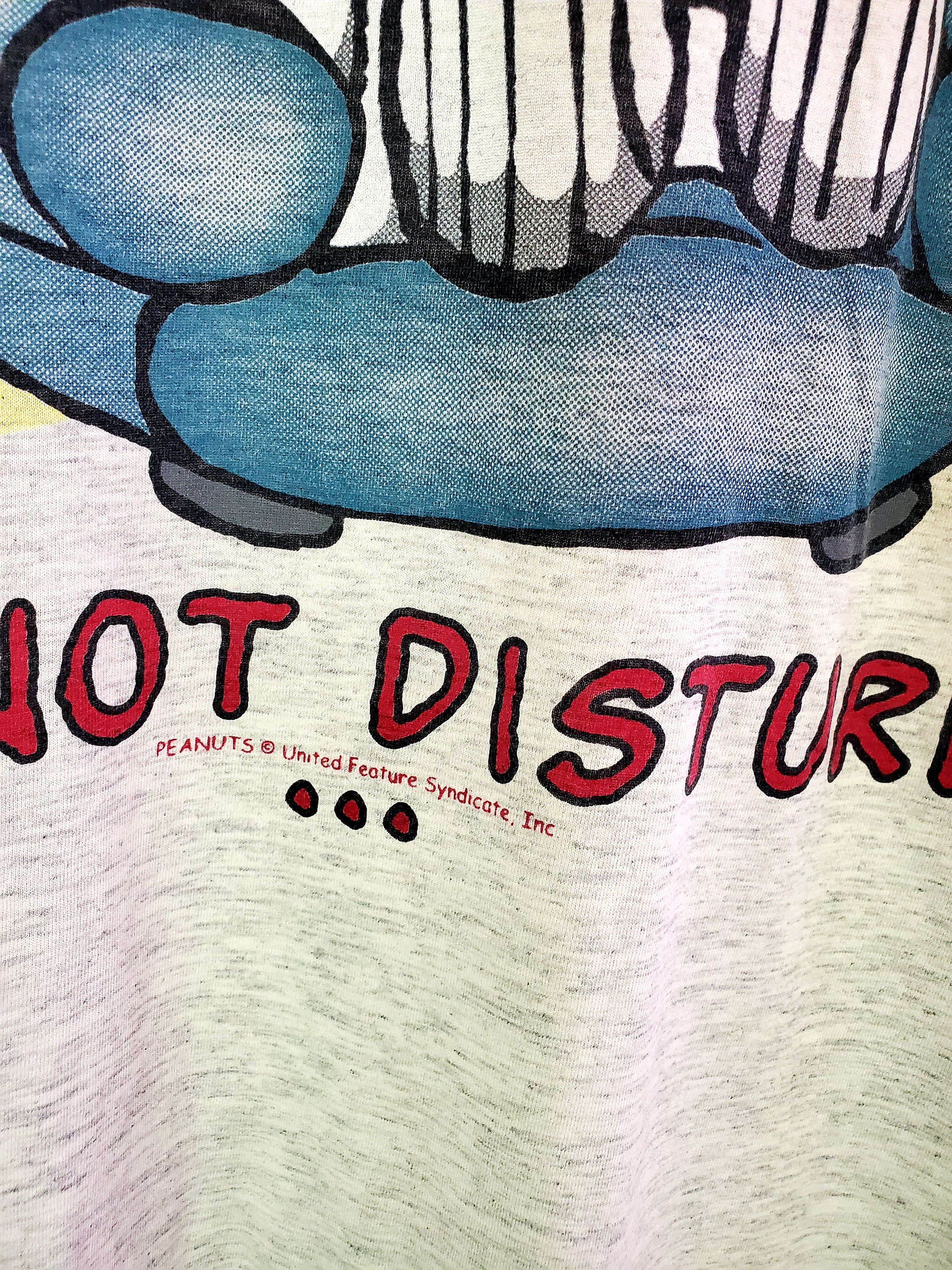 Peanuts × Vintage Vintage Snoopy T-shirt Movie Merch Do Not Disturb 90s L Size US L / EU 52-54 / 3 - 3 Thumbnail