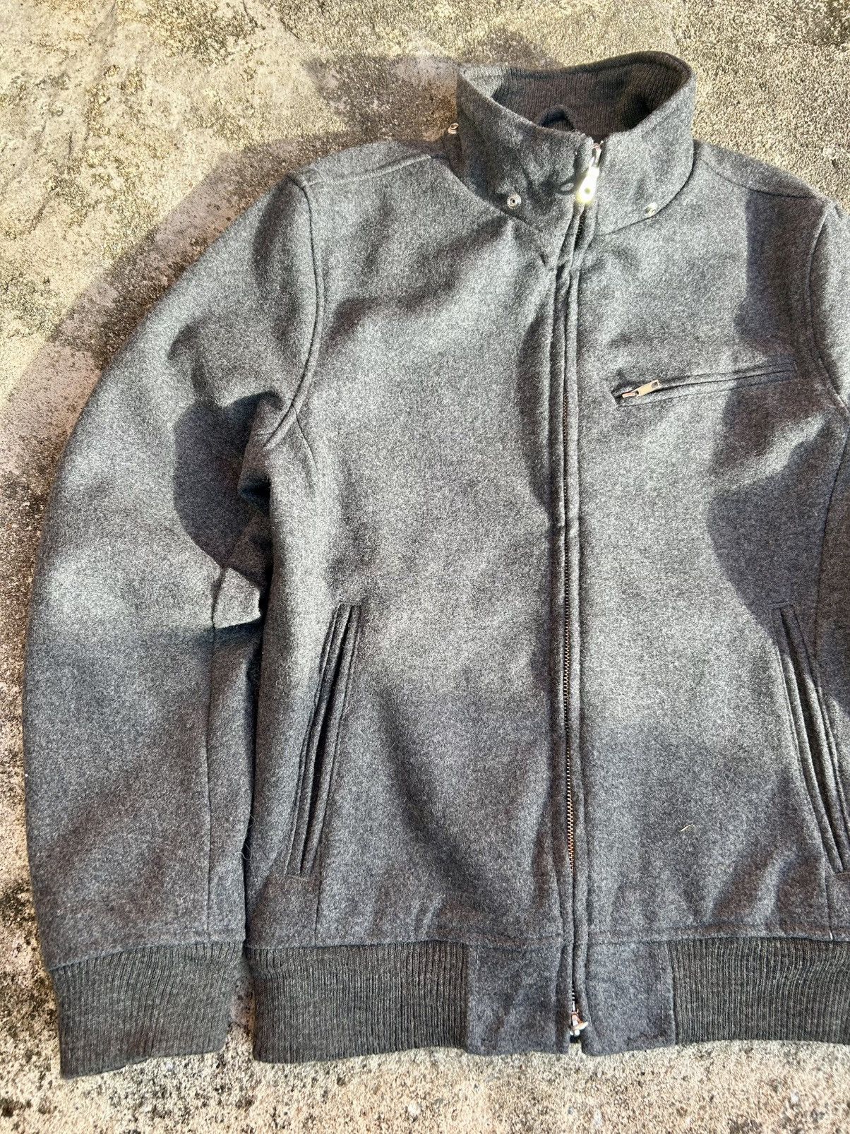 Other Plus One Wool Blend Casual Jacket With A Stand-Up Collar Size US M / EU 48-50 / 2 - 2 Thumbnail
