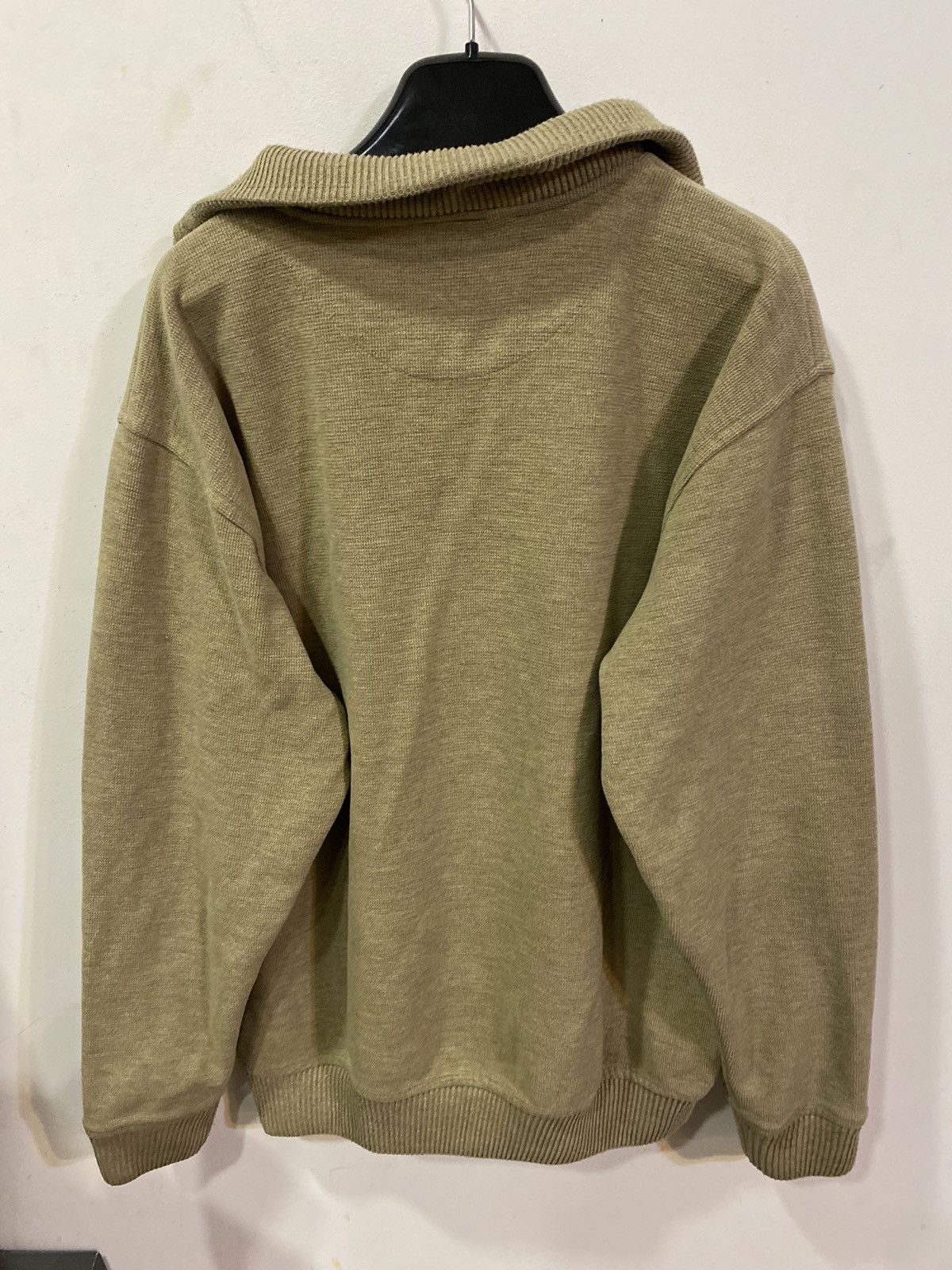 Yves Saint Laurent 90s YSL Sweatshirt 1/4 Quarter Zip Beige Sweater Old Money Size US L / EU 52-54 / 3 - 16 Thumbnail