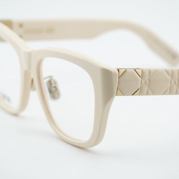 Dior Dior LADY 95.22O S1F 9500 Eyeglasses Ivory 52mm Square Frame Size ONE SIZE - 2 Thumbnail