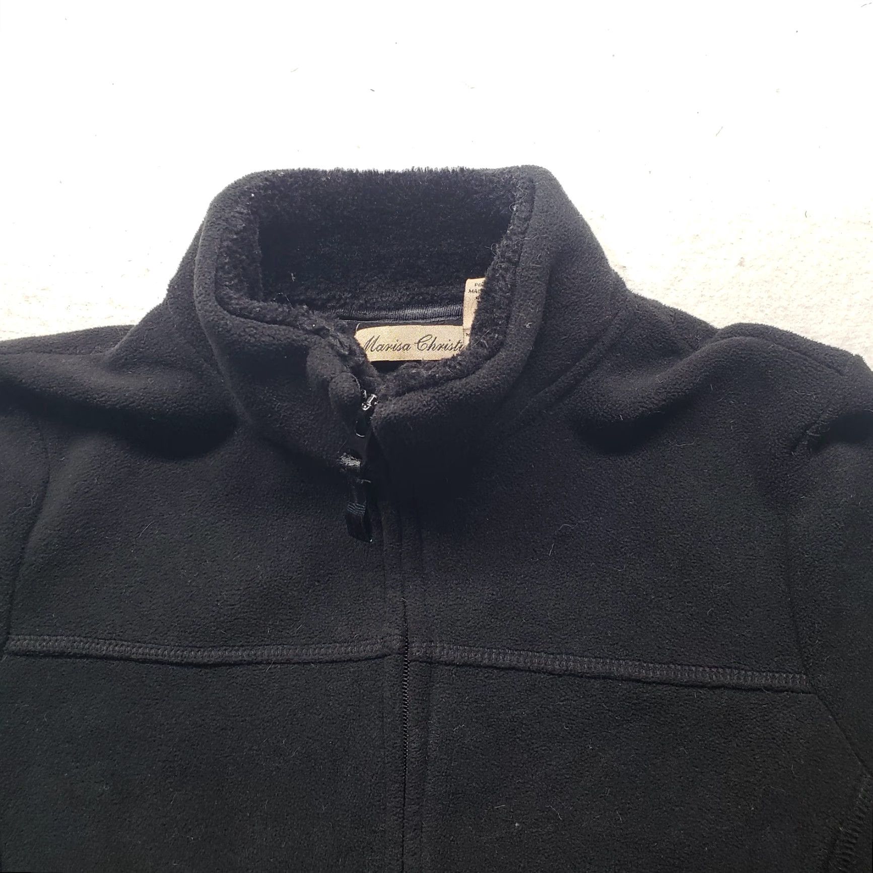 Vintage Marisa Christina Sweater Jacket Coat Full Zip Black Long Sleeve Women's M Size M / US 6-8 / IT 42-44 - 2 Thumbnail