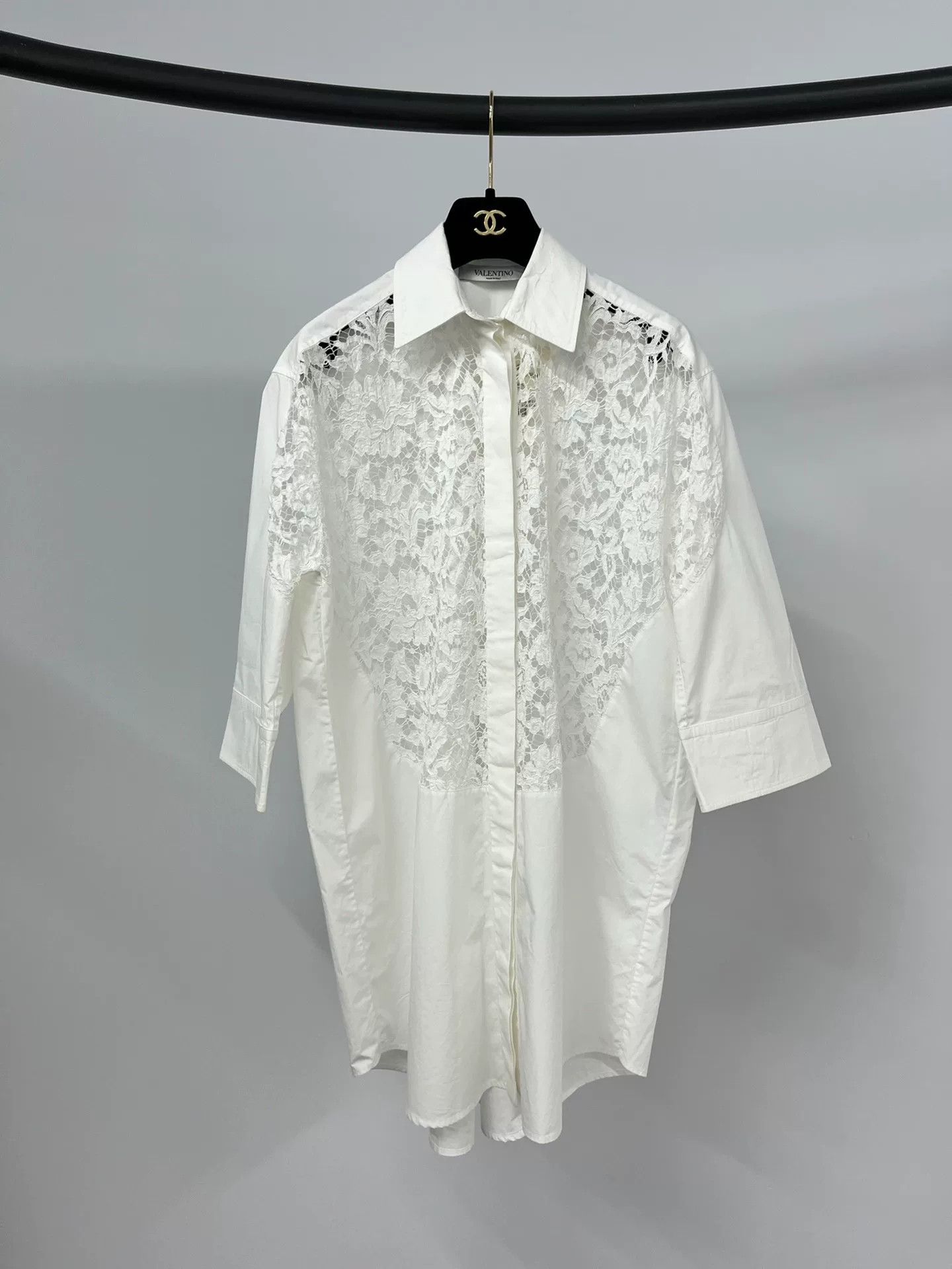 Valentino Valentino Classic Lace Shirt Size US XS / EU 42 / 0 - 1 Thumbnail