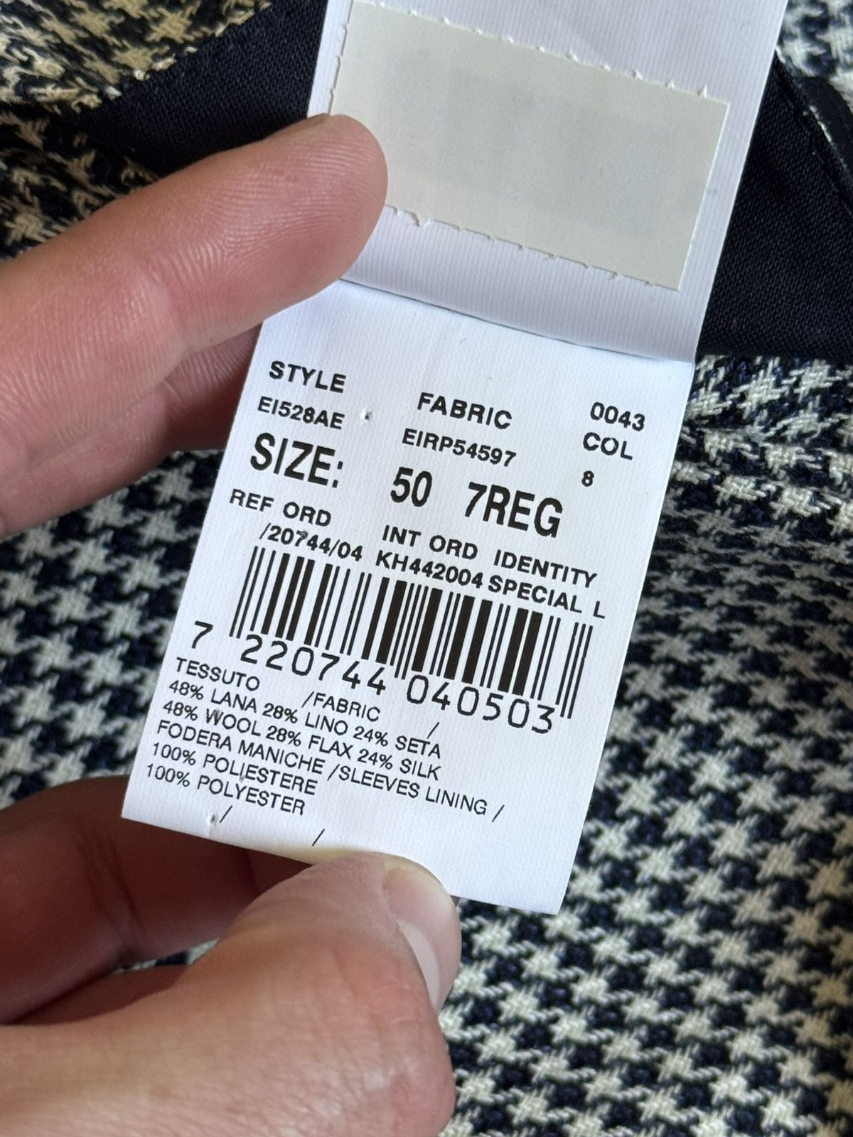 Lardini Lardini 50size Dogtooth blazer button up jacket casual Size US M / EU 48-50 / 2 - 13 Thumbnail