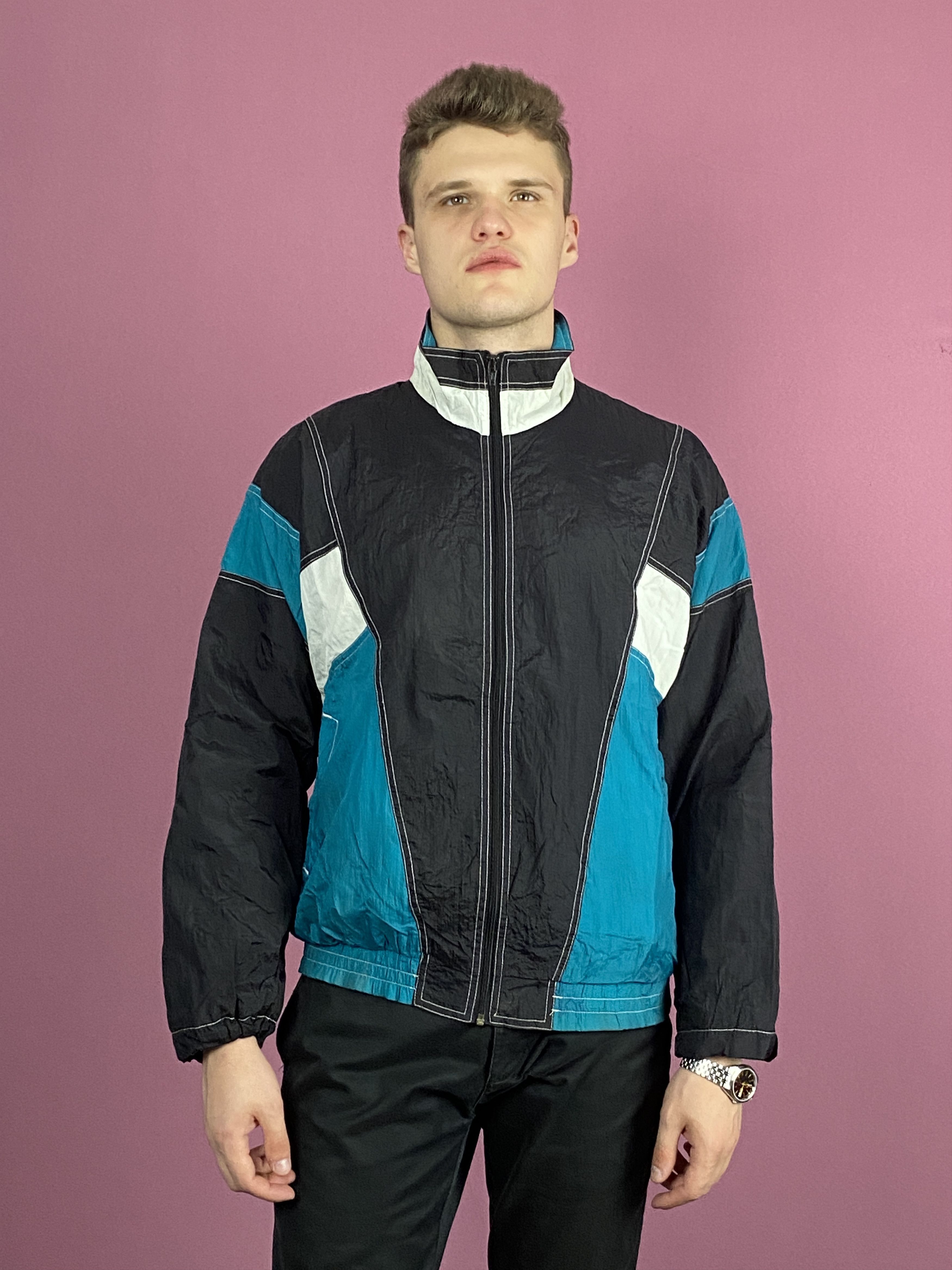 Vintage 90s Vintage Men's Windbreaker Jacket - L Size US L / EU 52-54 / 3 - 3 Thumbnail