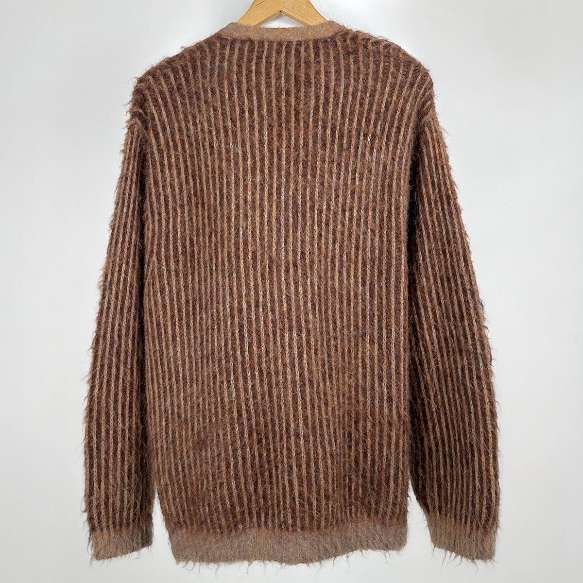 Supreme Supreme Brown 2-Tone Mohair Cardigan SS25 Size US L / EU 52-54 / 3 - 2 Thumbnail
