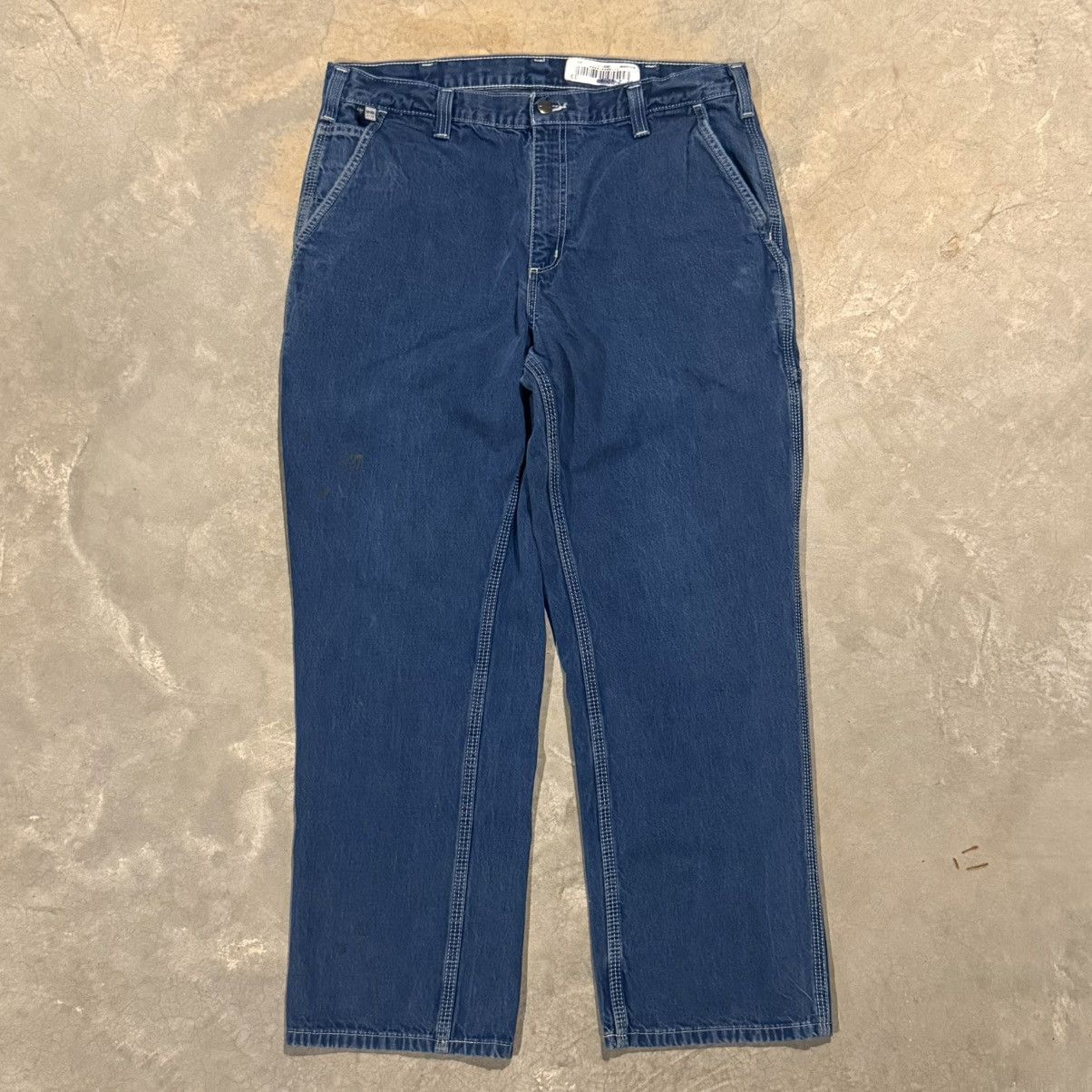 Carhartt 2000s Carhartt Faded Baggy Carpenter Jeans ERD Grunge Y2K Size US 35 - 5 Thumbnail