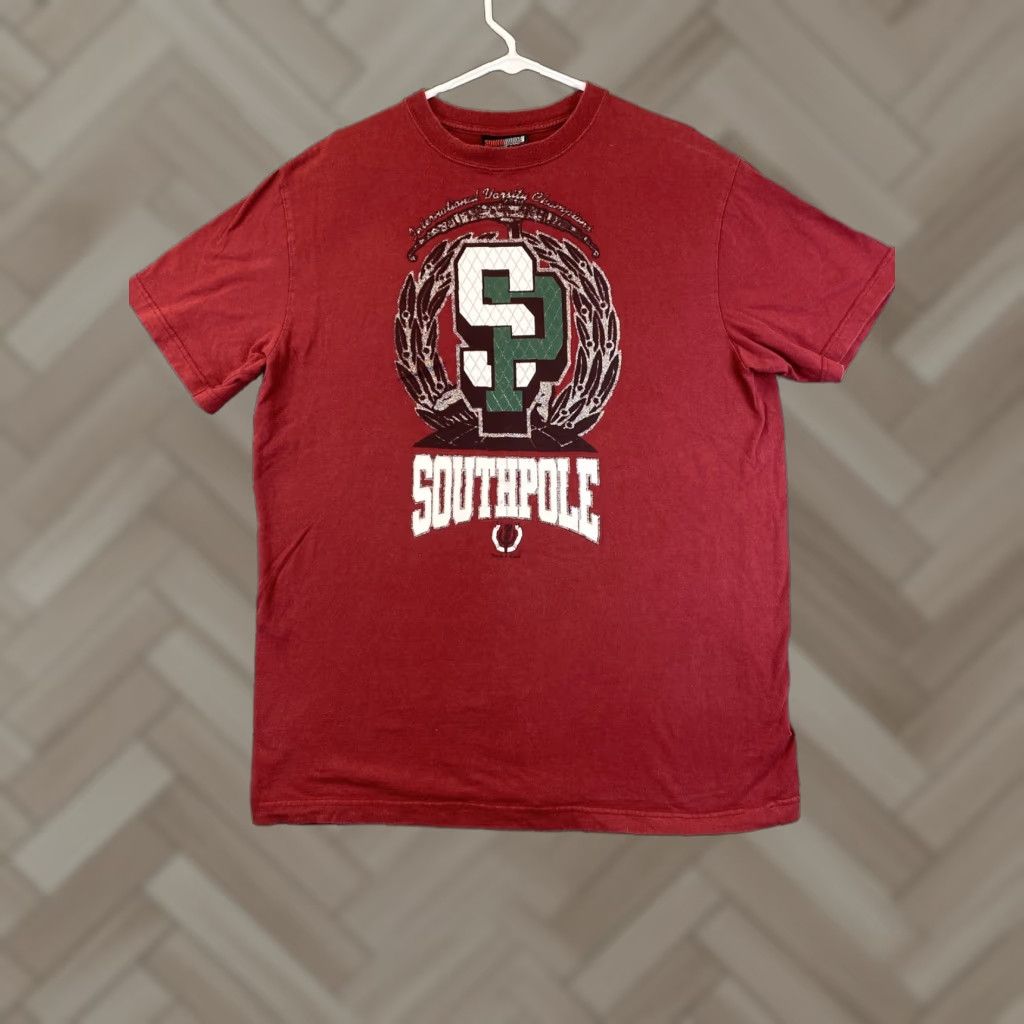 Southpole Vintage Southpole T-Shirt Men’s Size XL Maroon Green White Made In USA / 78-48 Size US XL / EU 56 / 4 - 1 Thumbnail