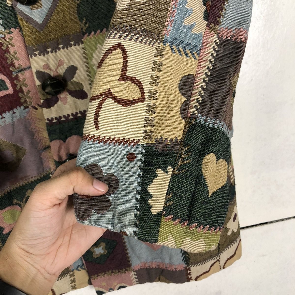 Designer 📌VINTAGE PATCHWORK DESIGN ART VALENTINA ITALY Size US S / EU 44-46 / 1 - 16 Thumbnail