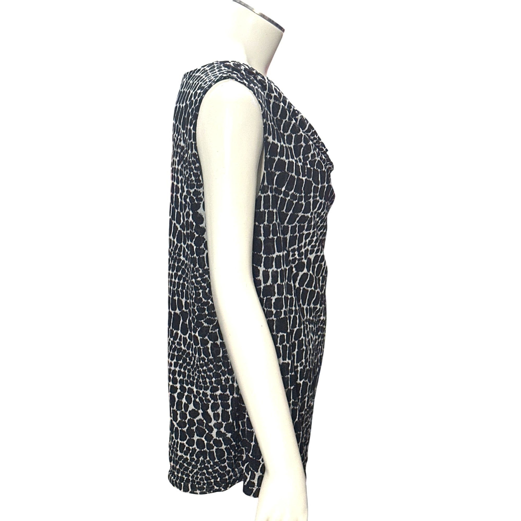 Other 212 Collection Large Black White Snake Print Cowl Neck Blous Size L / US 10 / IT 46 - 7 Thumbnail