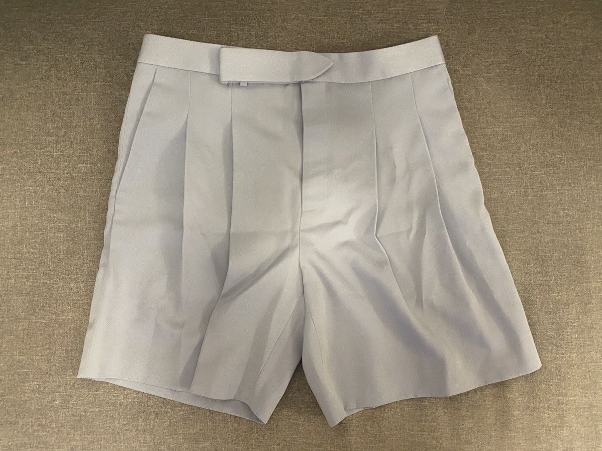 Louis Vuitton × Virgil Abloh Louis Vuitton light blue wool gardening shorts 40 Size US 32 / EU 48 - 3 Thumbnail