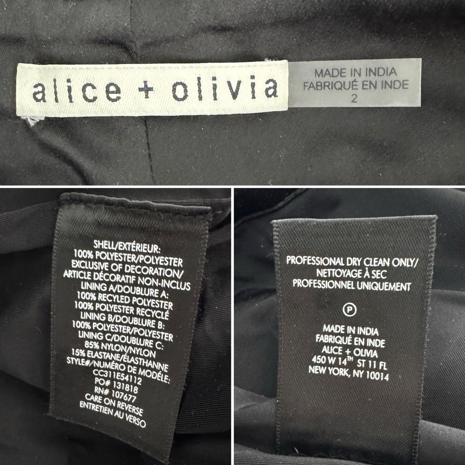 Alice + Olivia Alice + Olivia Hayes Sequin Cargo Pants black size 2 Size 26" / US 2 / IT 38 - 11 Thumbnail
