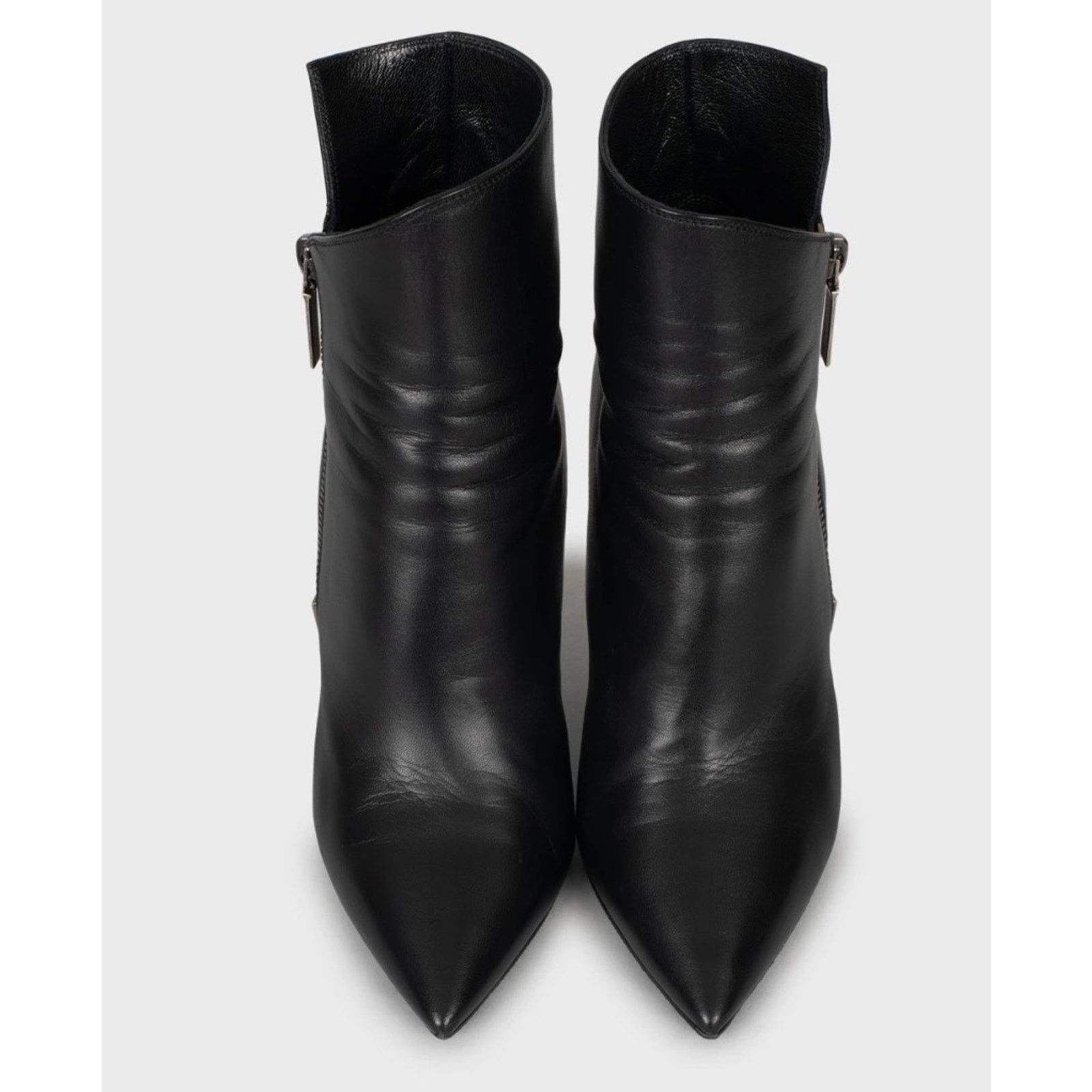 Saint Laurent Paris Elegant Saint Laurent Niki Leather Wedge Boots - Size 38.5 Size US 7.5 / IT 37.5 - 2 Thumbnail