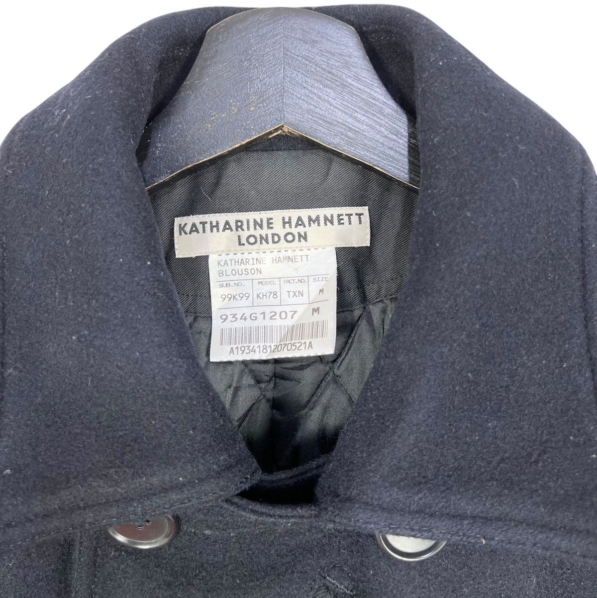 Designer × Katharine Hamnett London Katharine Hamnett London Blouson Women Wool Peacoat Size M / US 6-8 / IT 42-44 - 7 Thumbnail