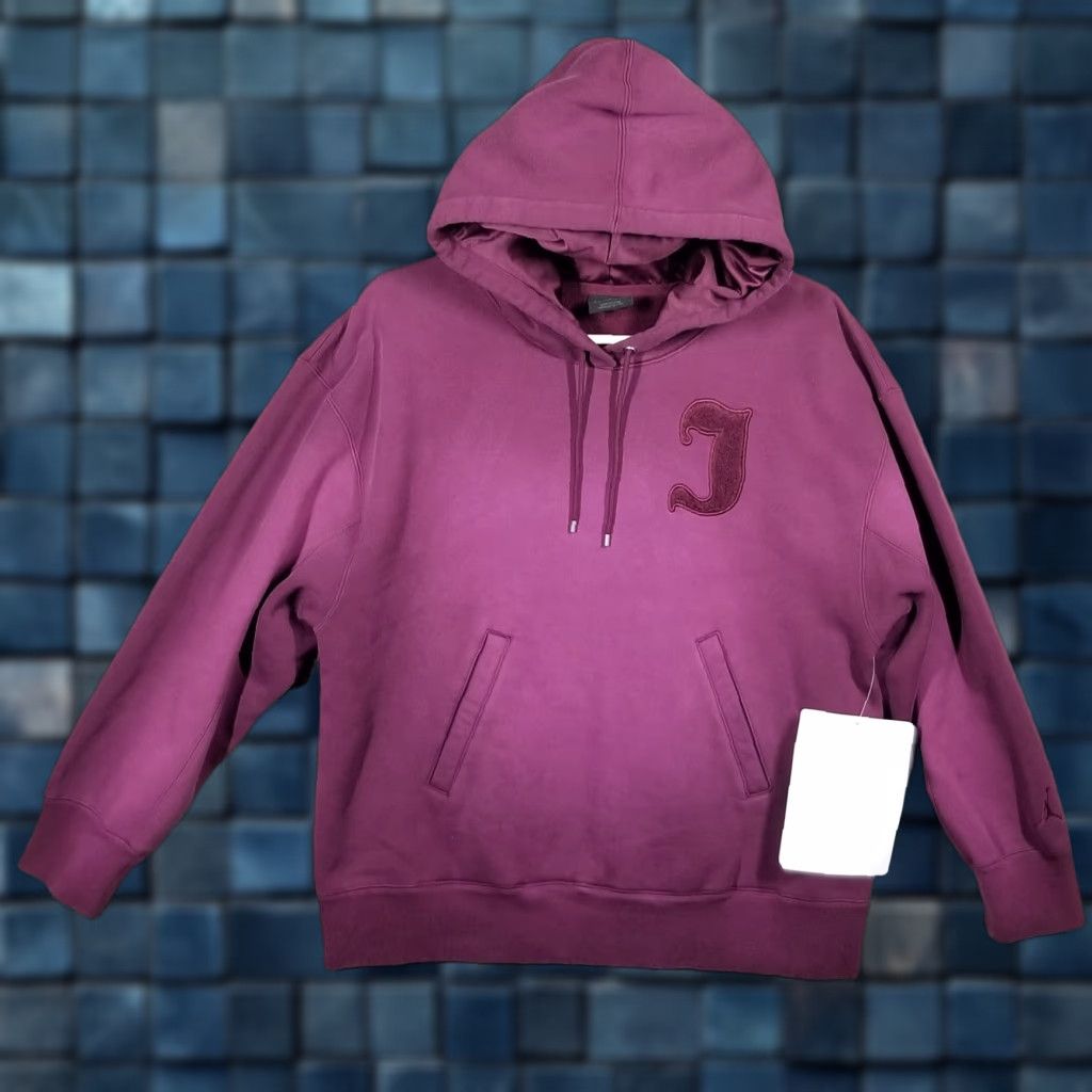VINTAGE Jordan Hoodie Pullover Women Small Fleece Pink Fireberry