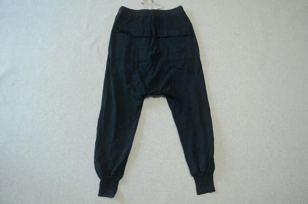 Rick Owens Rick Owens Black Dropped Crotch Cuffed Pants Size US 28 / EU 44 - 5 Thumbnail