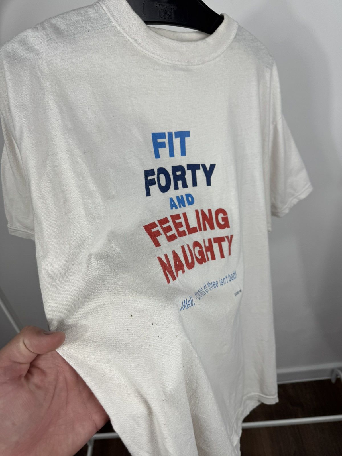 Other Vintage 1987 Fit Forty Feeling Naughty Graphic Tee White XL Size US XL / EU 56 / 4 - 6 Thumbnail