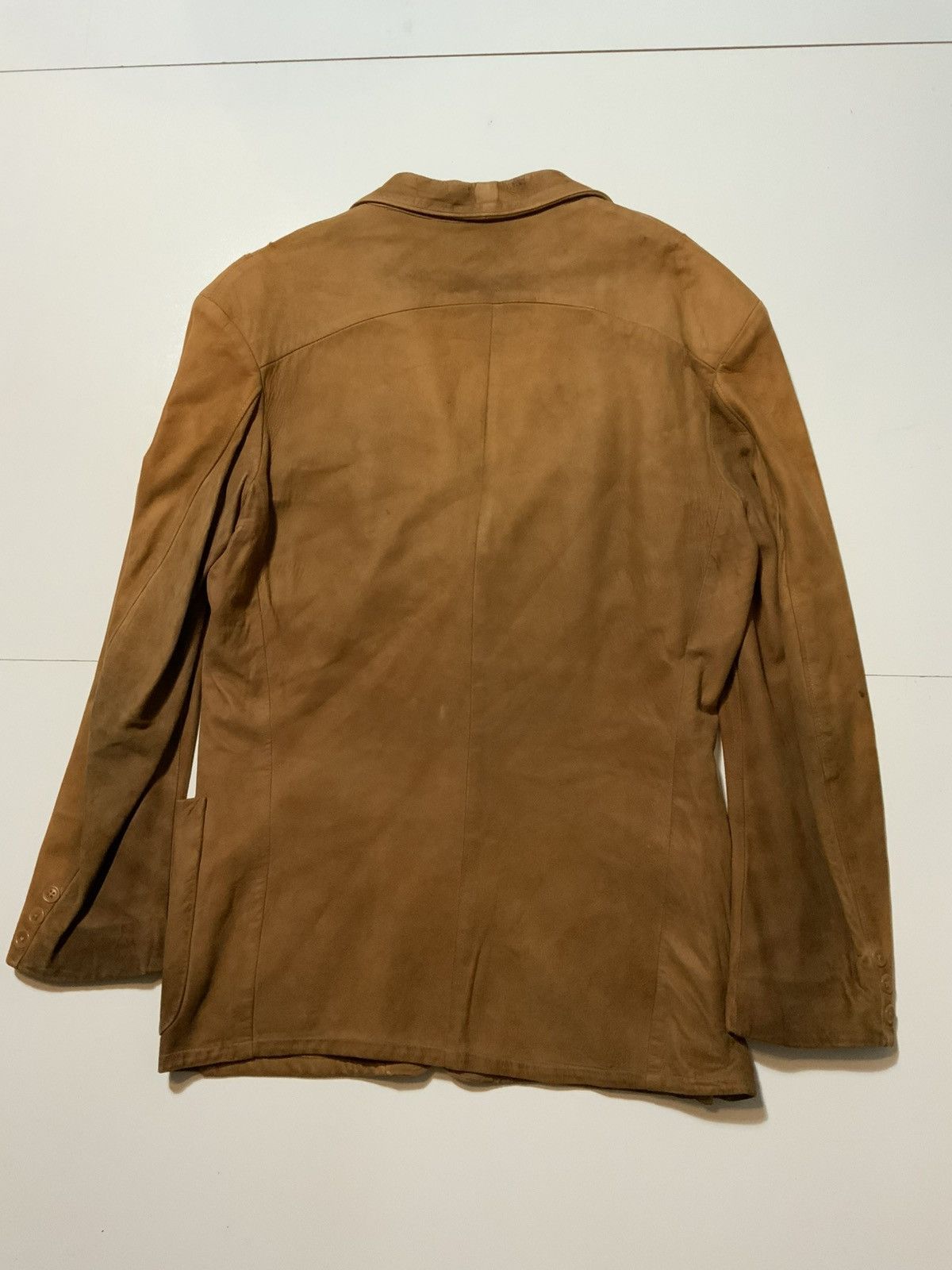 Vintage Vintage 1940s 1950s Summers Suede Barn Chore Leather Jacket Size US M / EU 48-50 / 2 - 2 Thumbnail