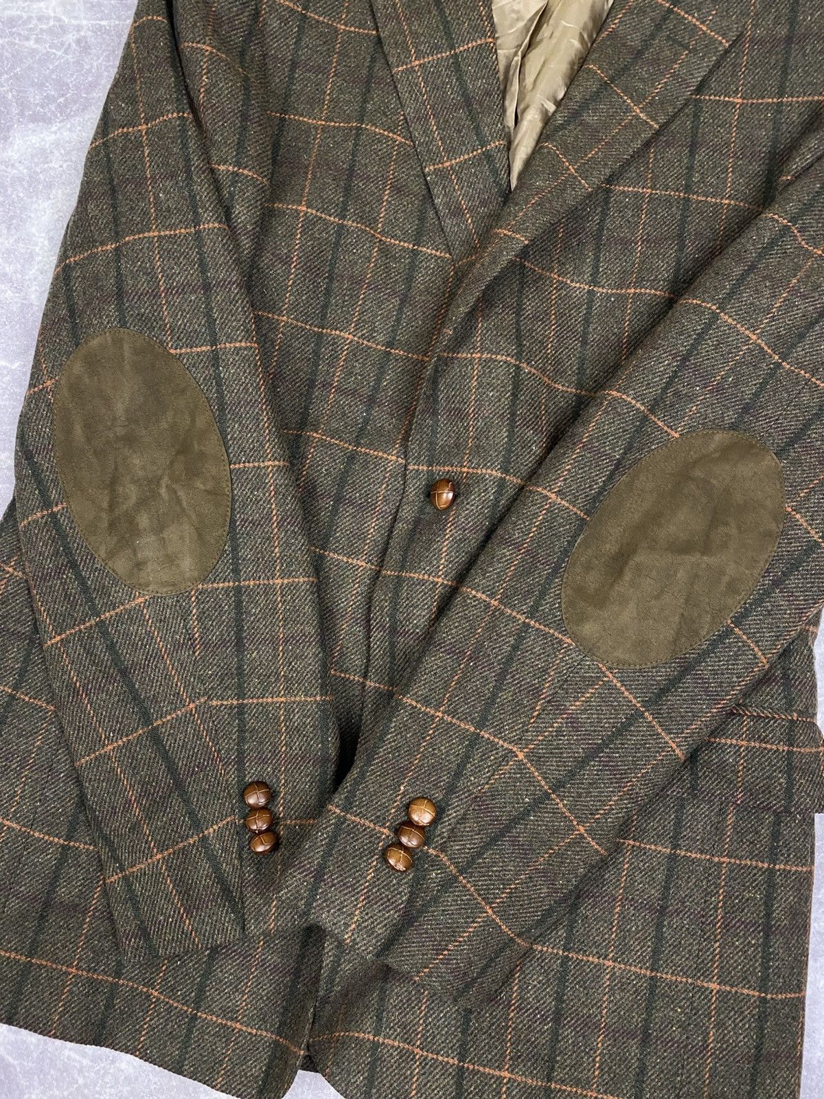 DAKS Daks London Vintage Checkered Wool Blazer Luxury British 54 Size 44R - 14 Thumbnail