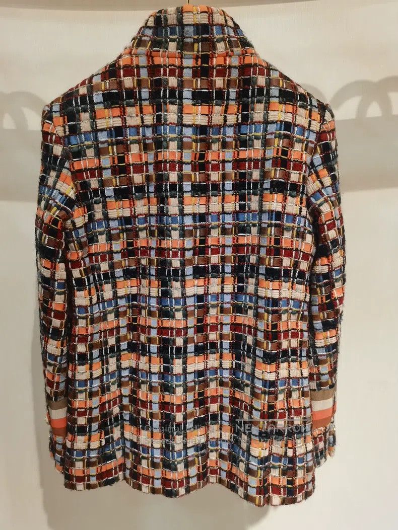 Chanel Chanel Hamburg Series Heavy Industry Colourful Knit Coat Size XS / US 0-2 / IT 36-38 - 3 Thumbnail