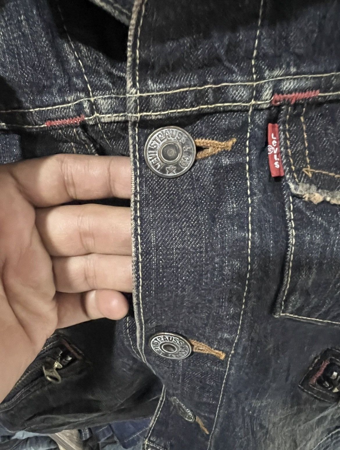 Levi's 🔥Vintage Levis Redloop Denim Jacket Size S / US 4 / IT 40 - 13 Thumbnail