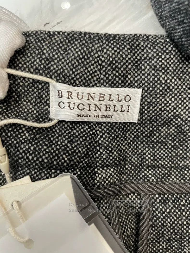 Brunello Cucinelli Brunello Cucinelli Dark grey wool long pants Size 24" / US 00 / IT 34 - 3 Thumbnail