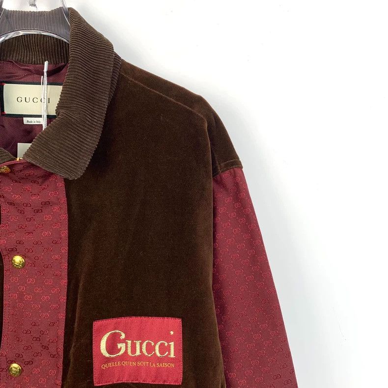 Gucci Gucci Color-blocking dark pattern double G full print lapel Size US S / EU 44-46 / 1 - 3 Thumbnail