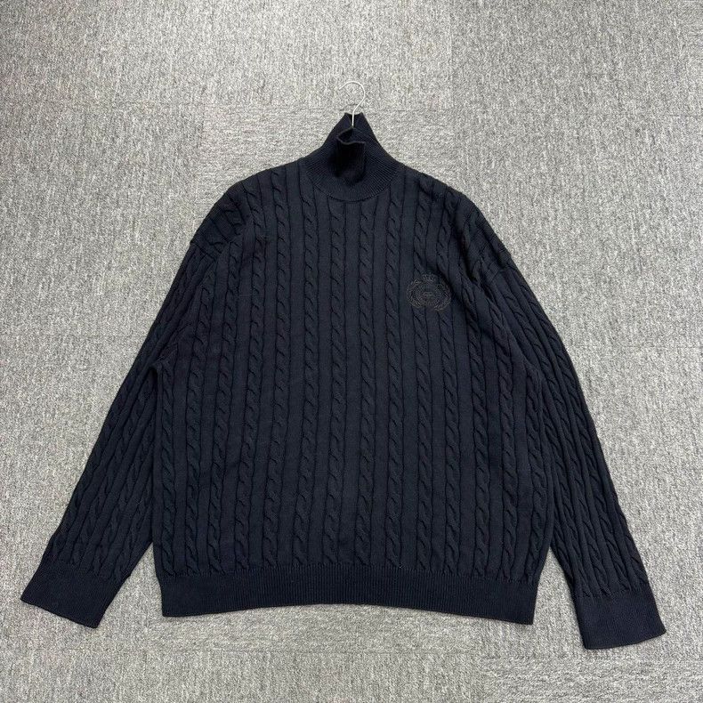Balenciaga Balenciaga Wheat Ear Embroidered Sweater-yf Size US M / EU 48-50 / 2 - 1 Thumbnail