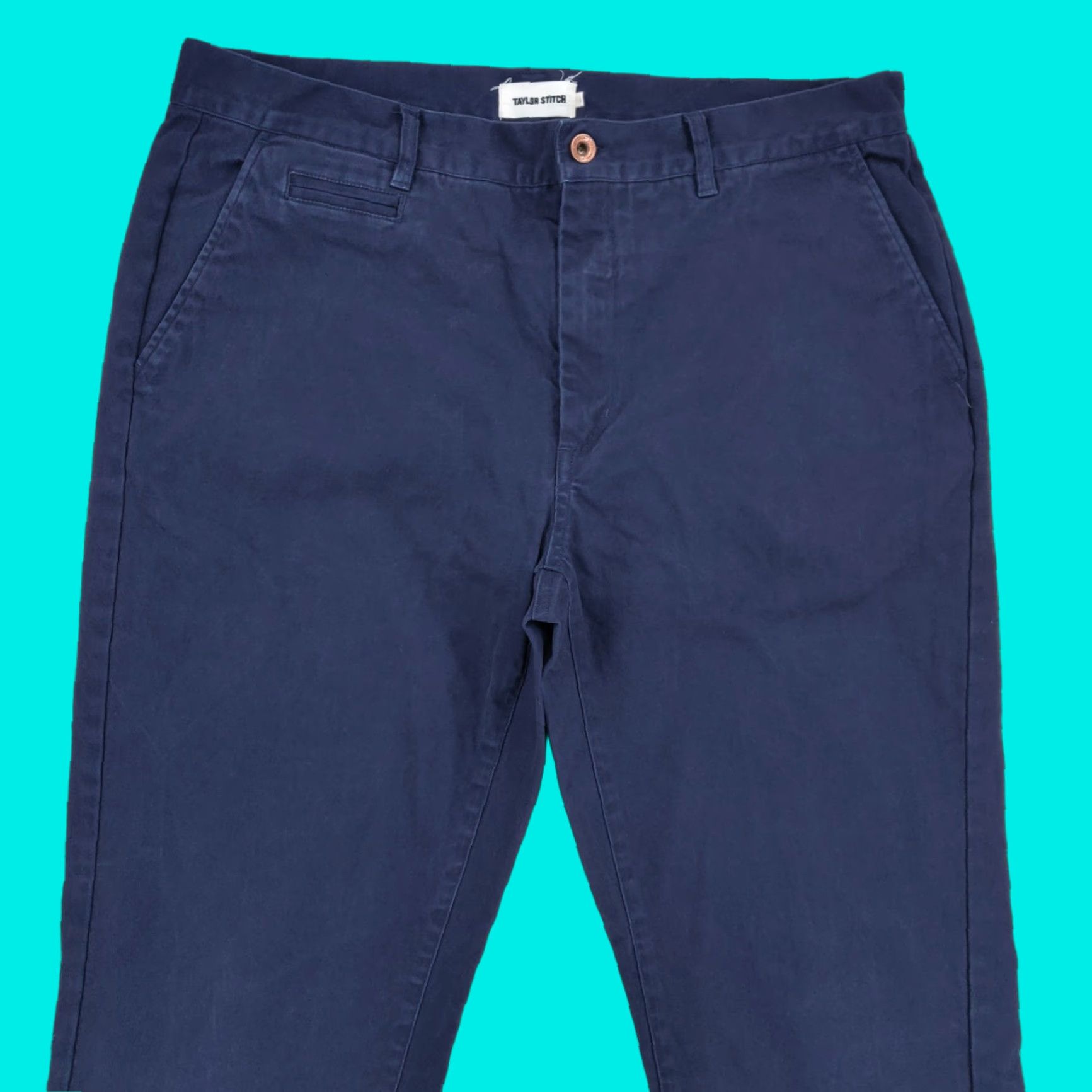 Taylor Stitch Taylor Stitch Pants Mens 36x33 Blue Organic Cotton Spandex Canvas Size US 36 / EU 52 - 1 Thumbnail