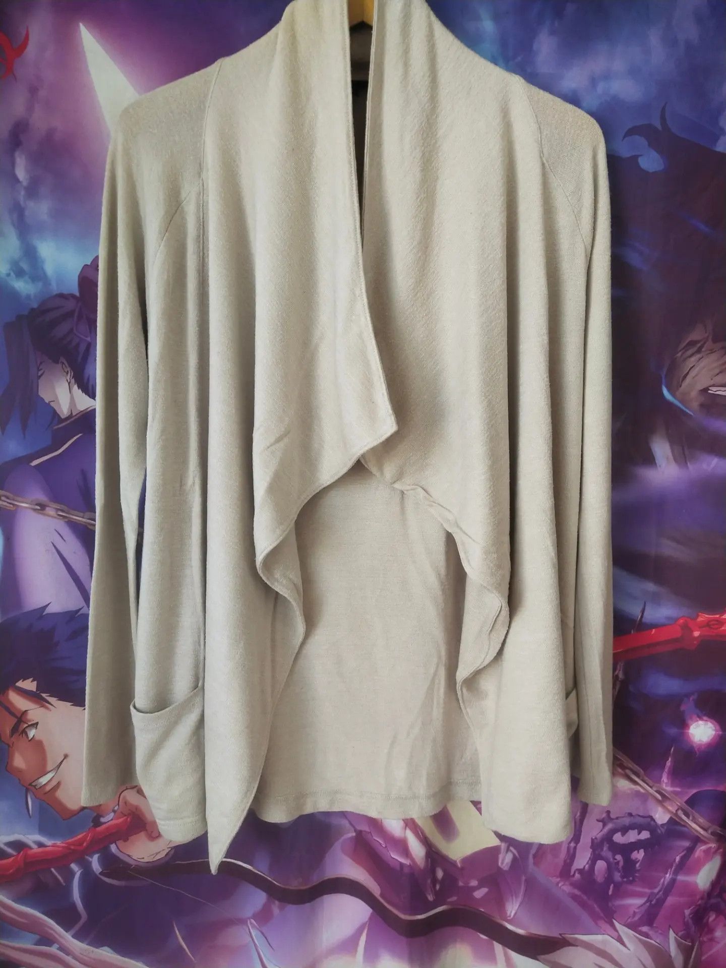 Banana Republic Banana Republic GAP Drapped Waterfall Beige Cardigan Size XS / US 0-2 / IT 36-38 - 1 Thumbnail