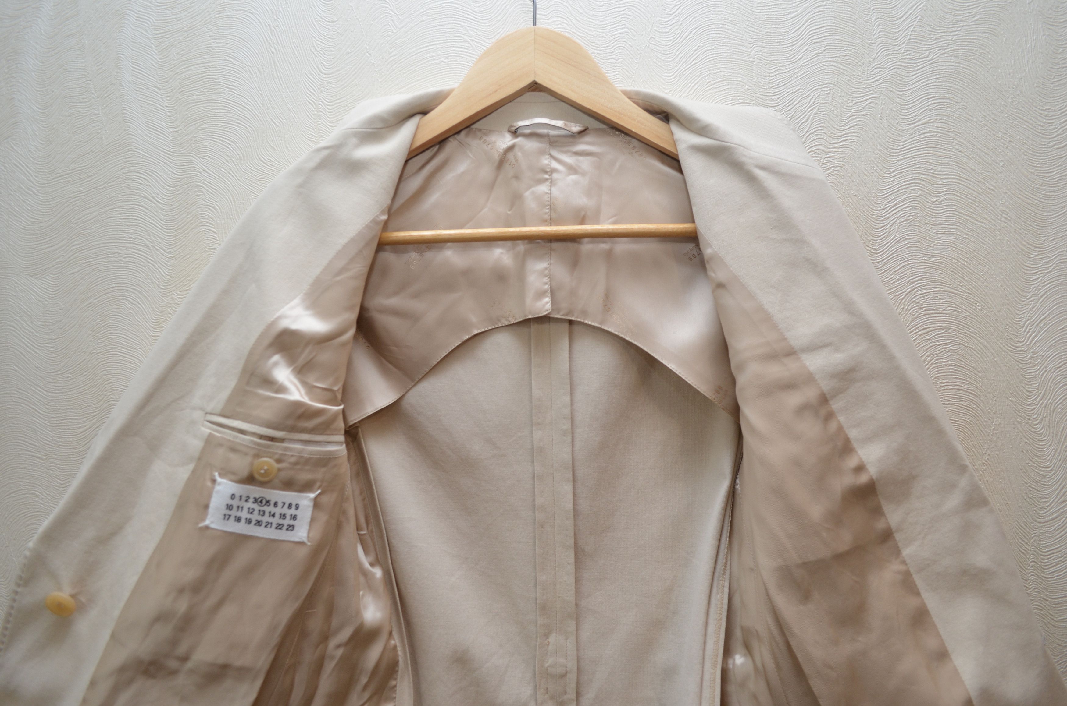 Maison Margiela MM4 Maison Martin Margiela 4 Archive Blazer SS10 Beige RARE Size XS / US 0-2 / IT 36-38 - 14 Thumbnail
