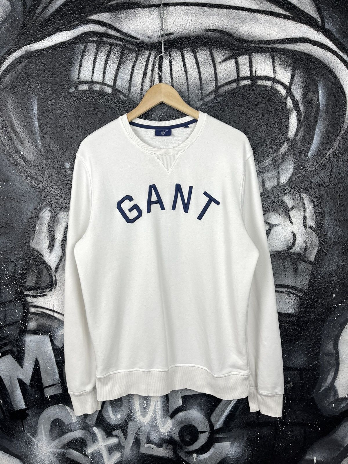 Gant Gant Big Logo White Sweatshirt Men’s Size L Size US L / EU 52-54 / 3 - 2 Thumbnail