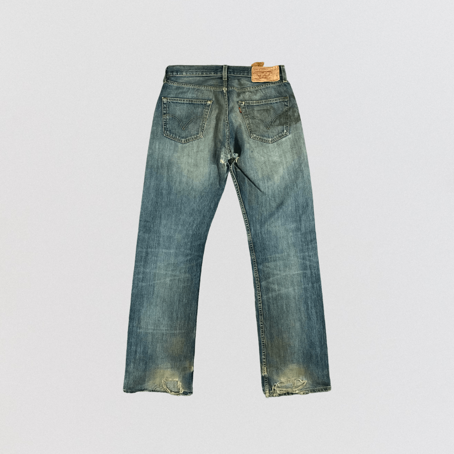 Levi's Vintage Blue Wash Levis 501 Jeans-JM2396 Size US 34 / EU 50 - 2 Thumbnail