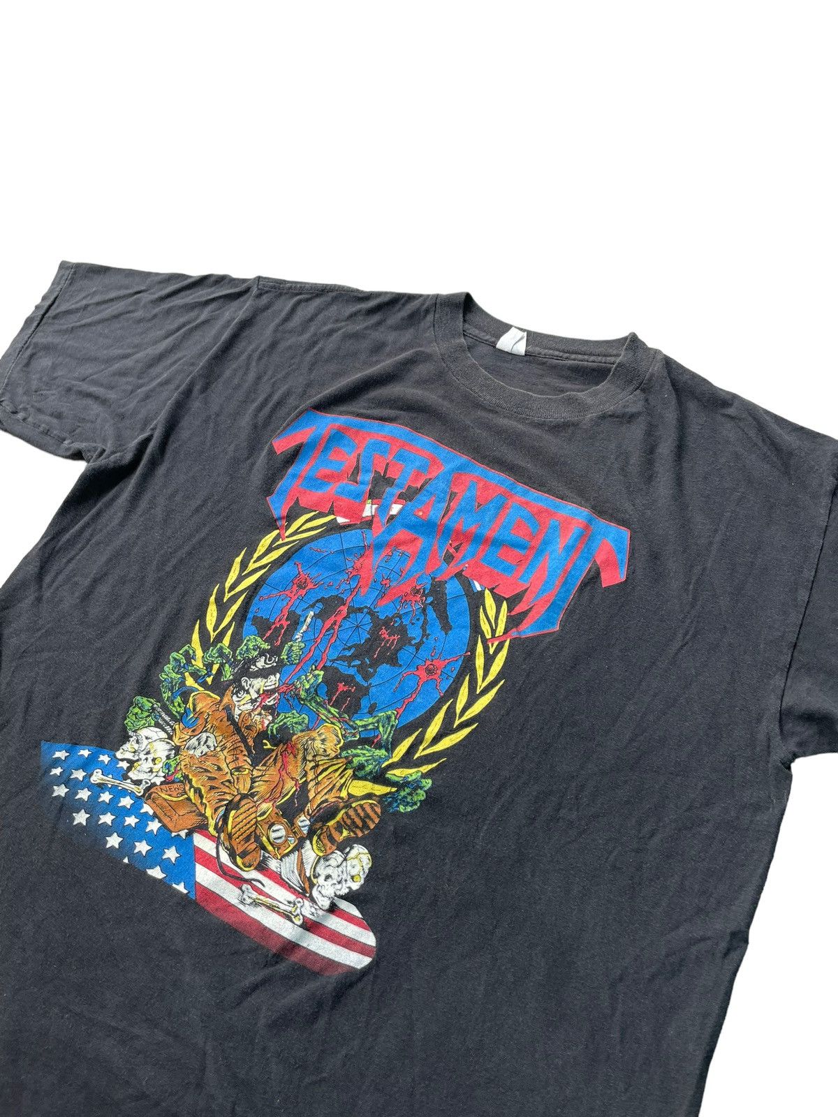 Band Tees VTG 1990 Testament Perilous Nation Size US L / EU 52-54 / 3 - 2 Thumbnail
