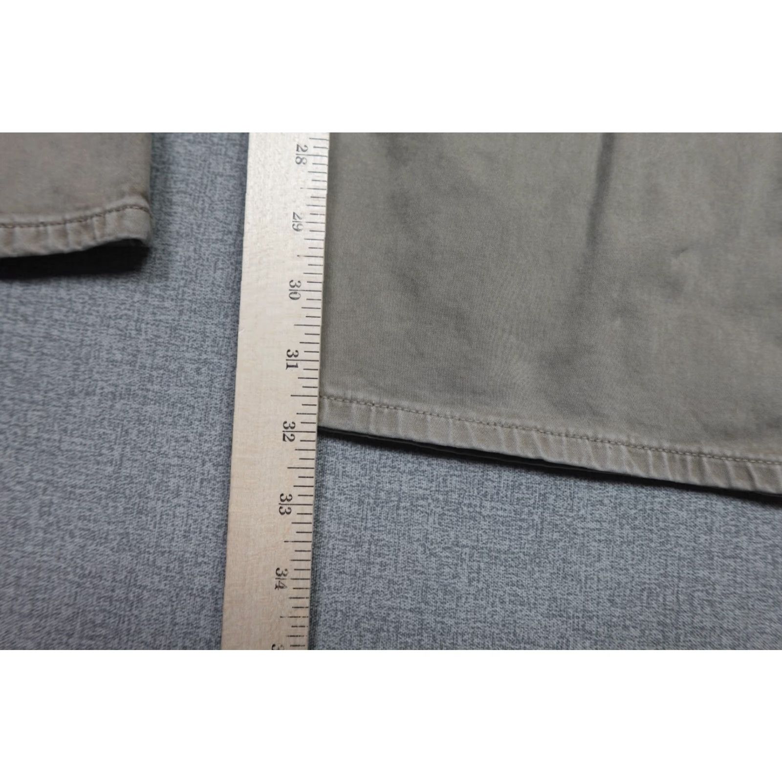 Vintage AG Adriano Goldschmied The Graduate Pants Mens 38x32 Beige Khaki Tapered Leg Slim Flat Front 5-Pocket Design Casual Denim Size US 38 / EU 54 - 6 Thumbnail