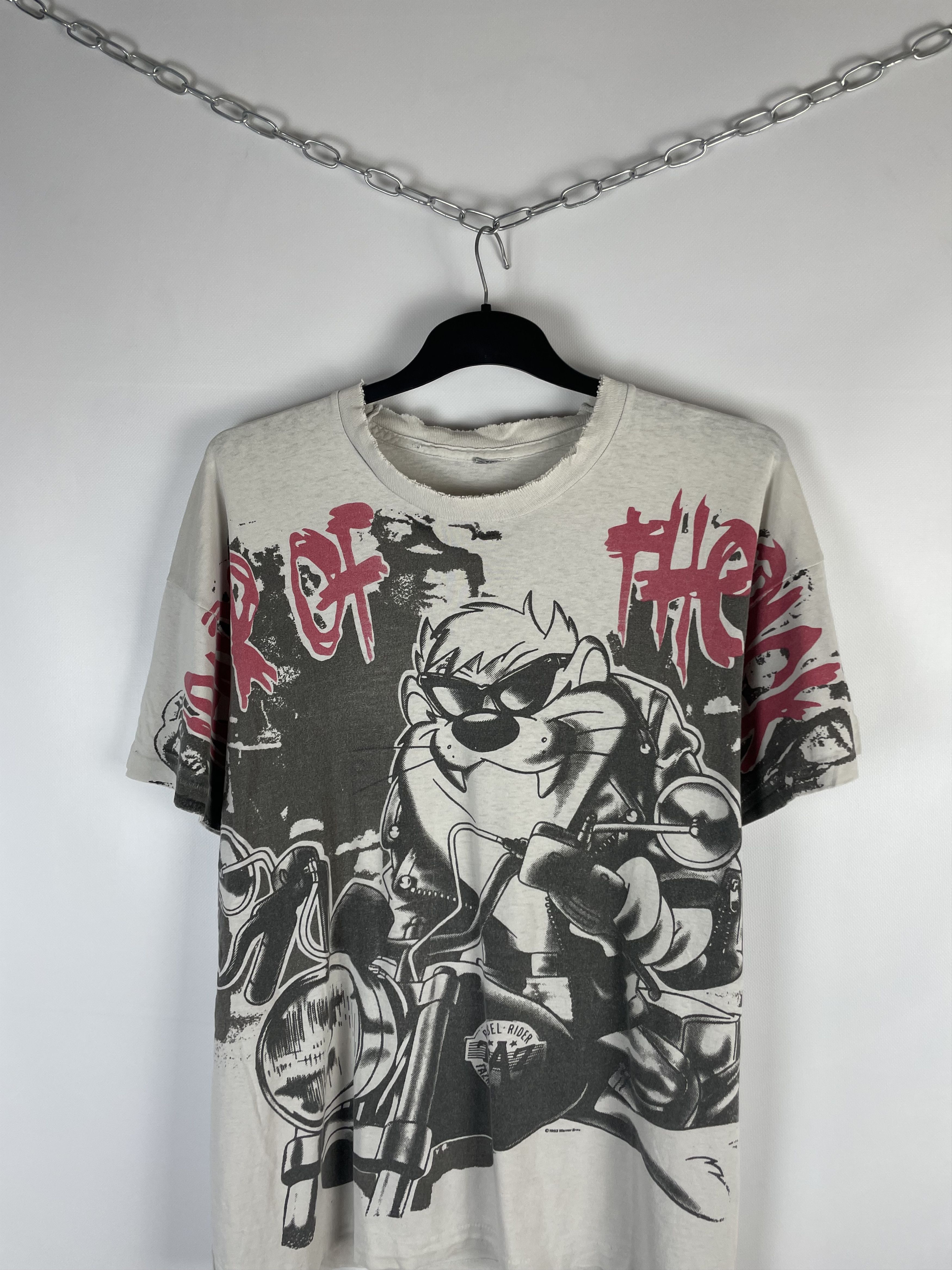 Other 1993 Warner Bros. Studio Taz Devil 90's Vintage T-shirt Size US XL / EU 56 / 4 - 3 Thumbnail