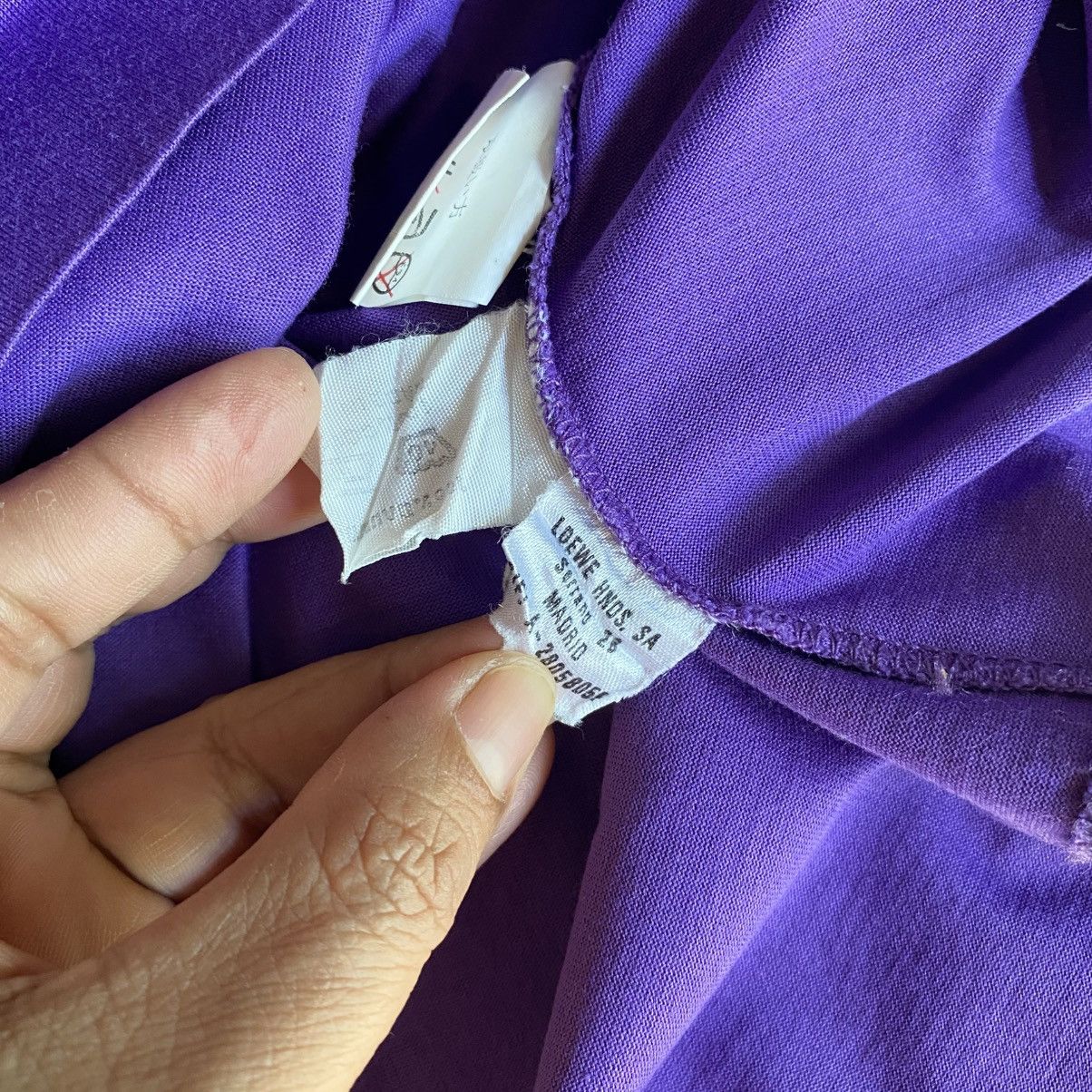 Loewe LOEWE Purple Logo Embroidered Tee Size M / US 6-8 / IT 42-44 - 11 Thumbnail
